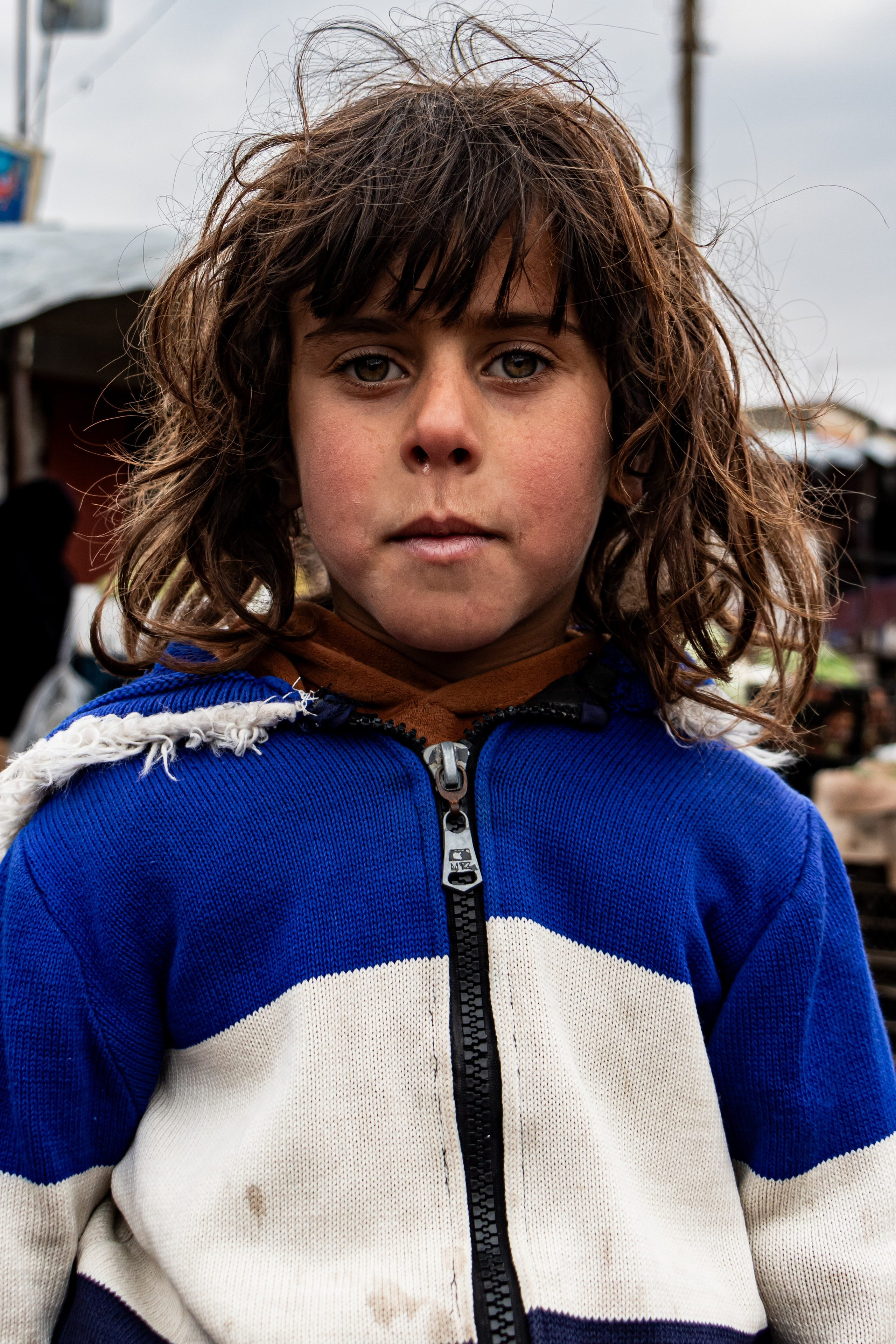 Portrait dans le camps Al-Hol, prisonniers de Daesh, dans le Rojava Kurdistan Syrien.
