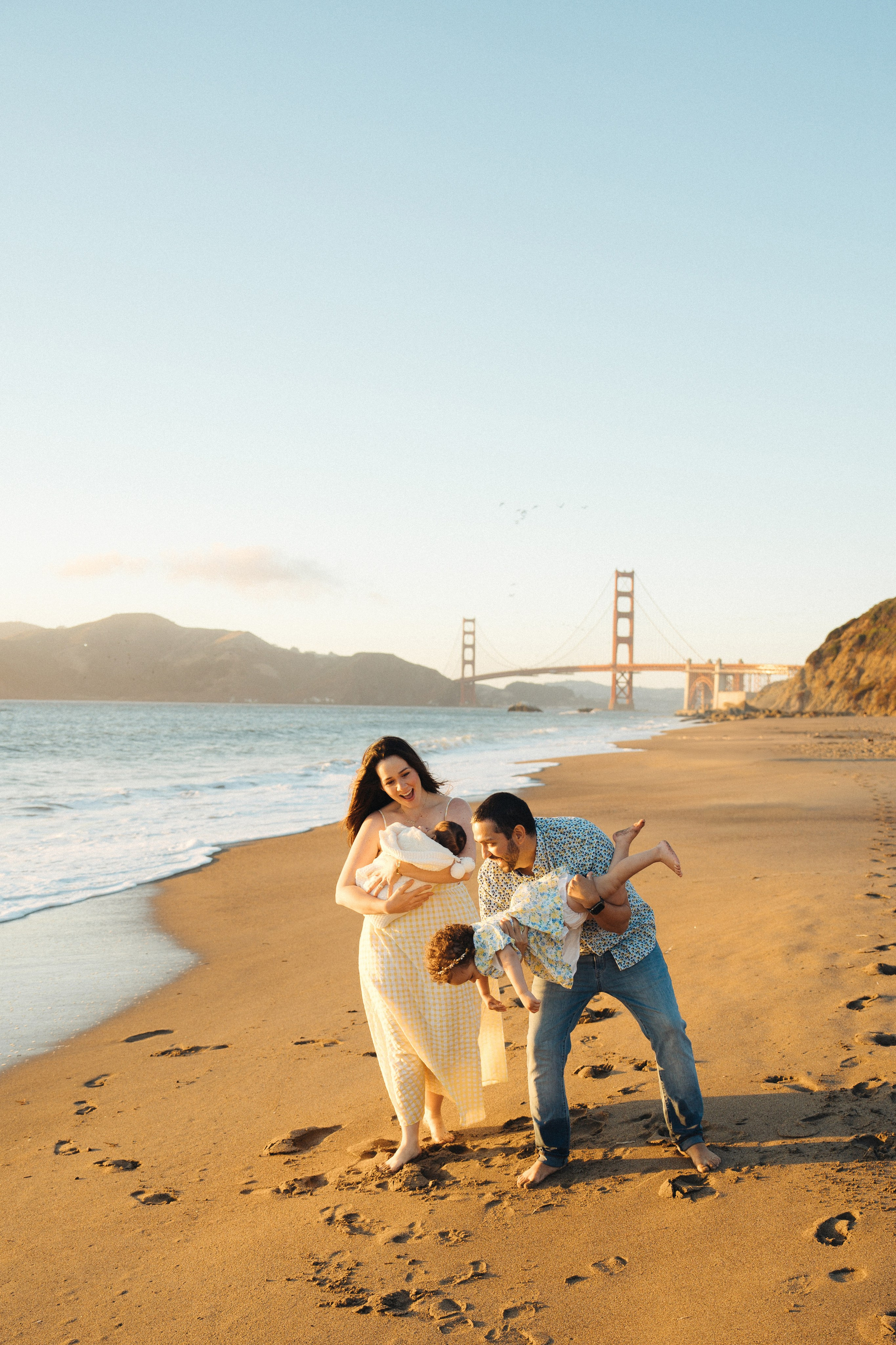 Bri’s growing family at Baker Beach. Soulo Photography | San Francisco Bay Area Based Photographer