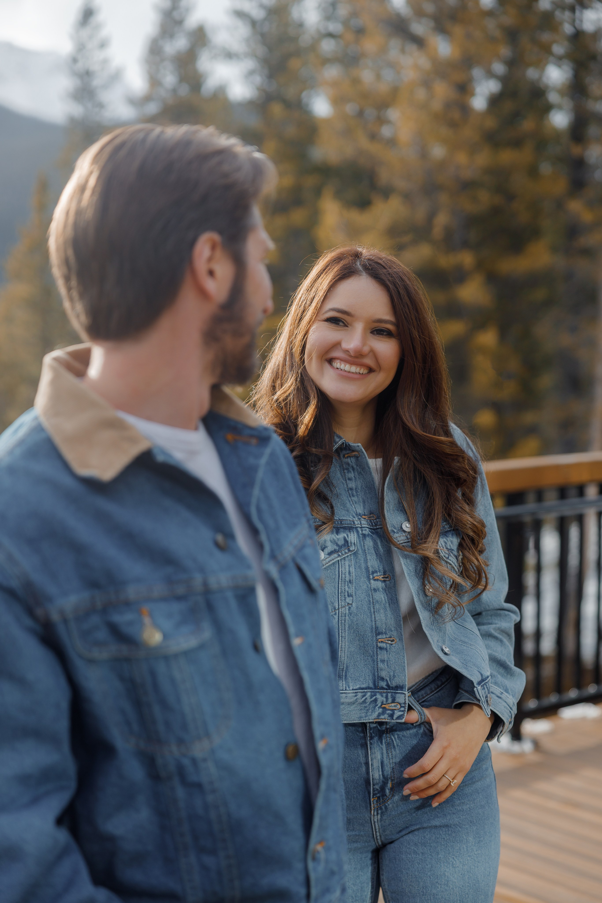 Ski engagement session. Home