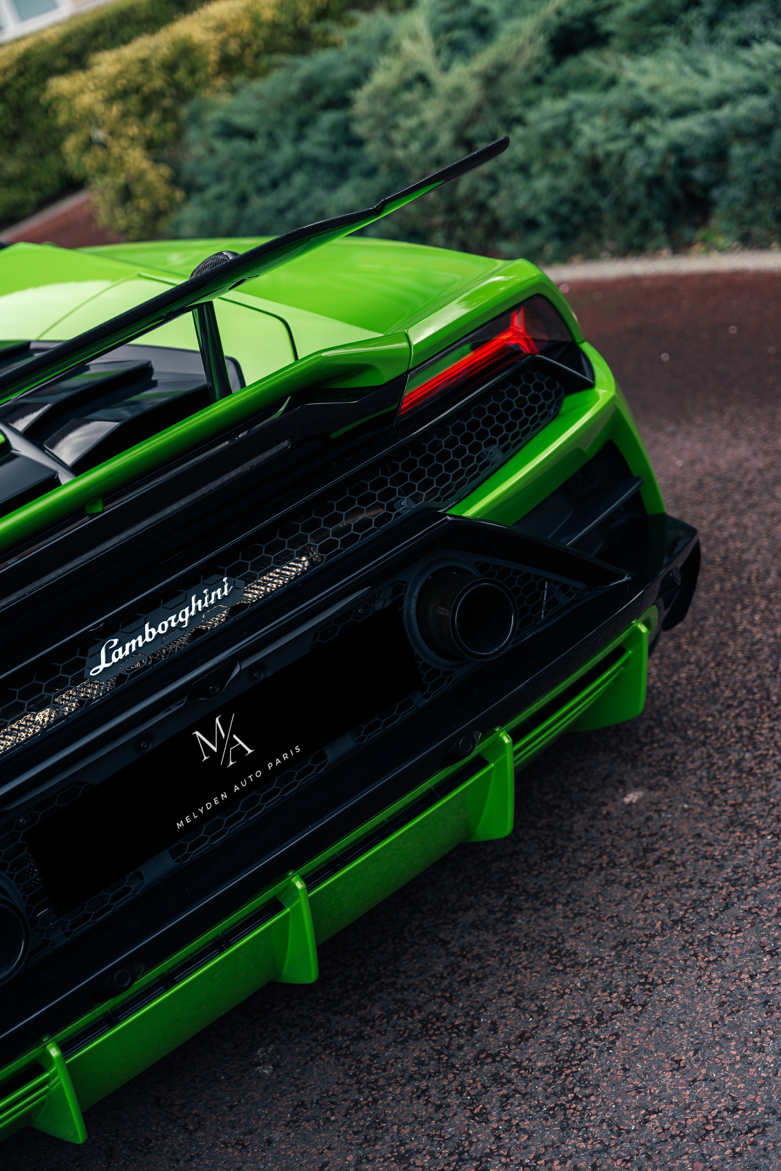 Lamborghini Huracan Evo Spyder. Photographe de voitures à Paris — Vitalii Motruk