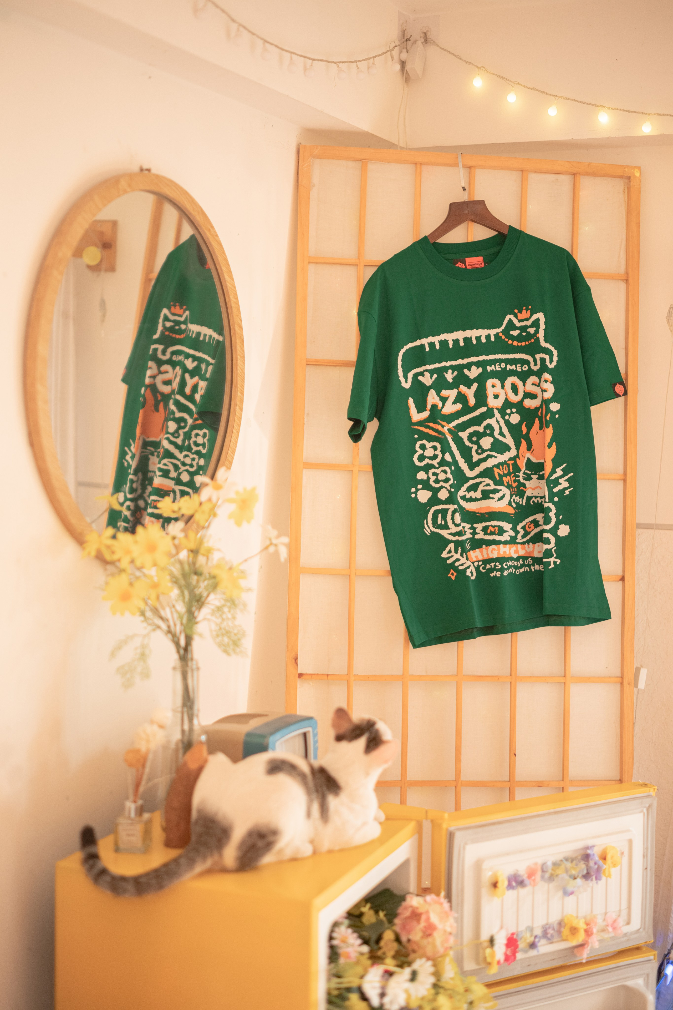HIGHCLUB Cat Tshirt/ Bag. FINE ART PHOTOGRAPHY