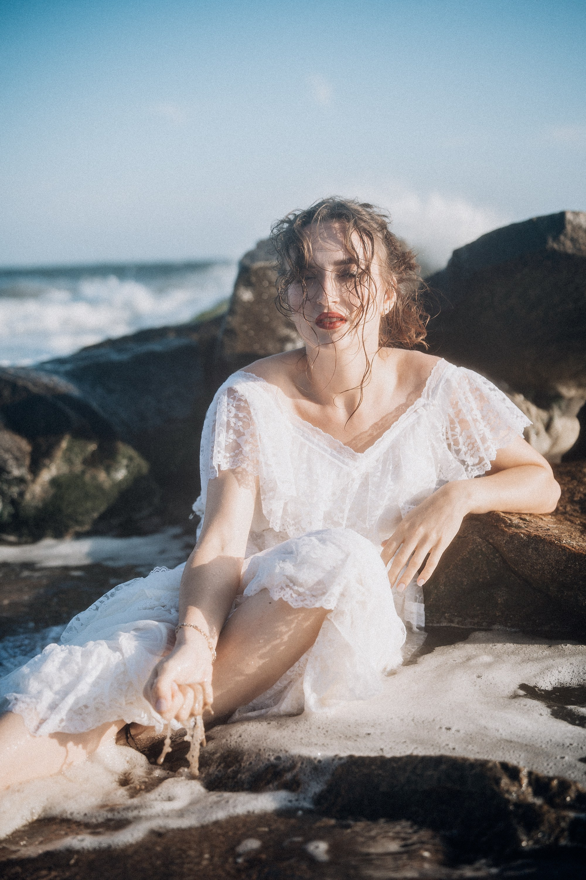 Photoshoot Runaway bride. Portrait and wedding photographer in New York