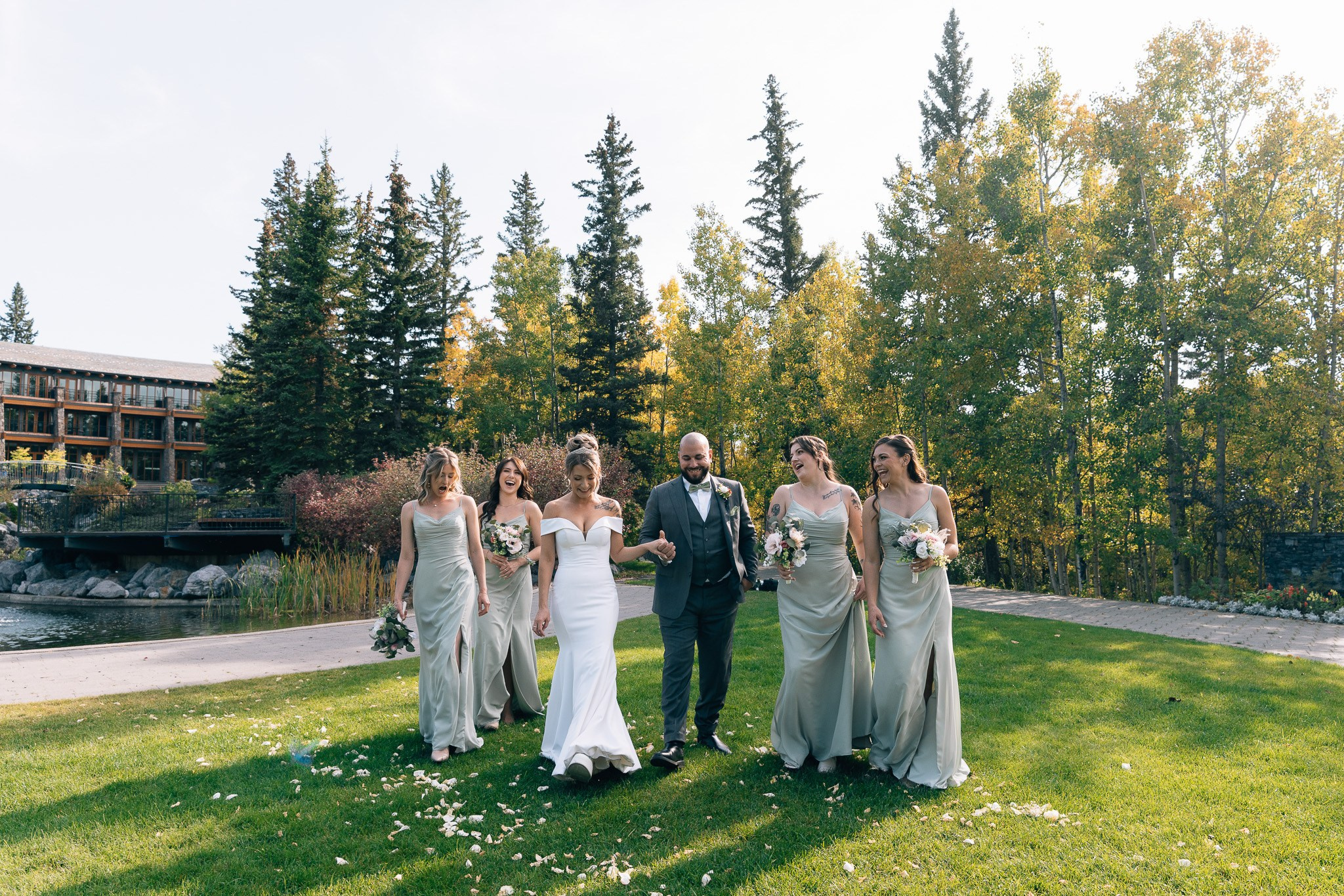 Wedding in a Bragg Creek, Alberta