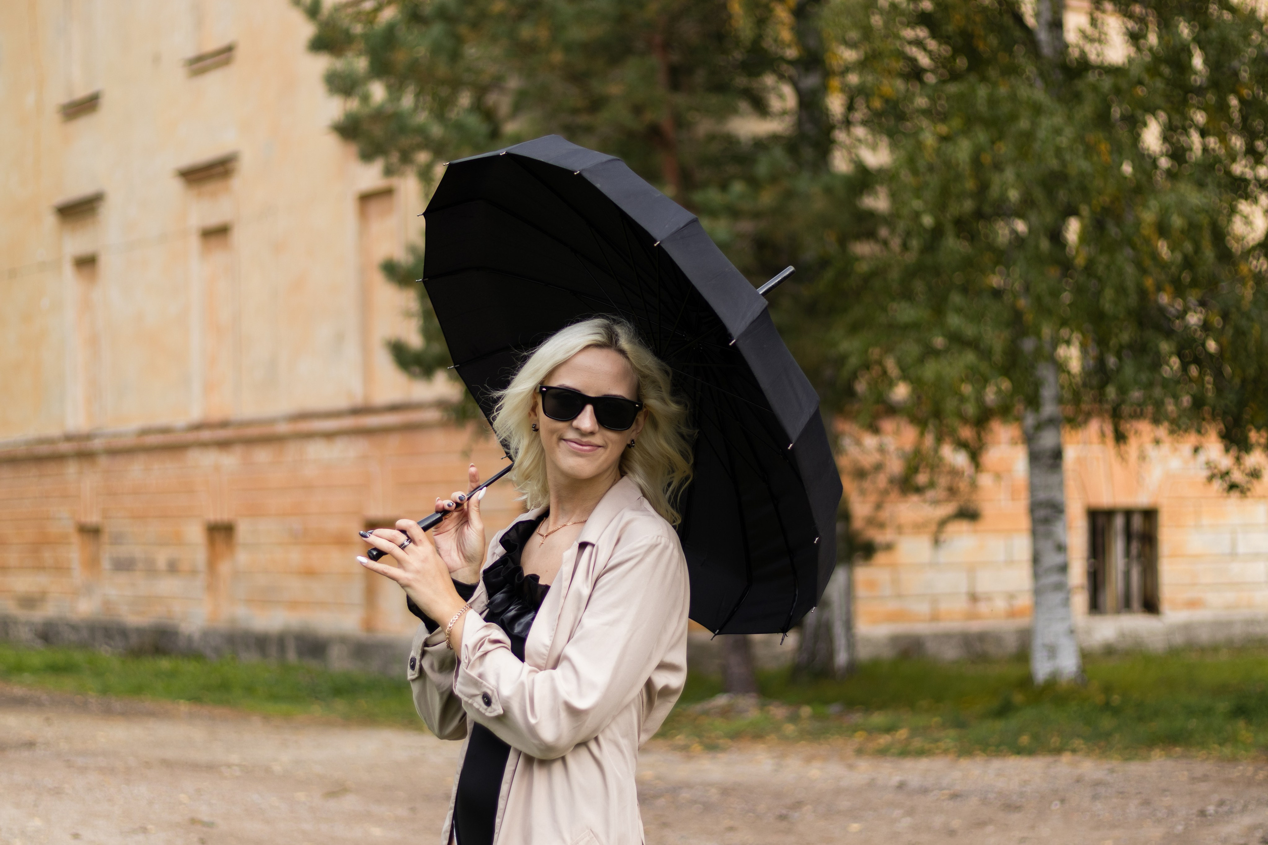 Осенняя фотосессия с зонтом