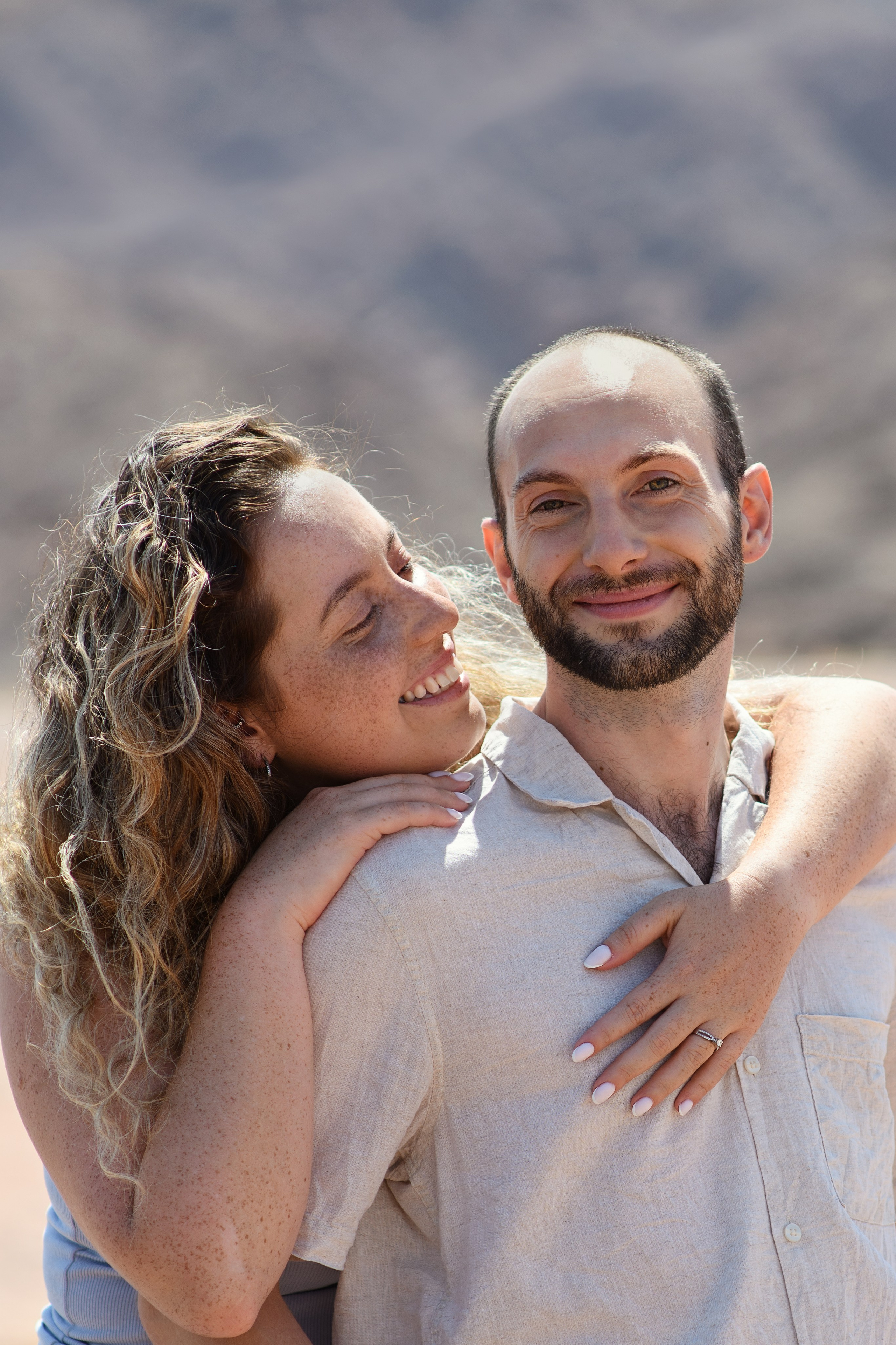 “She Said YES” in a Timna park for Lotan & Zohar. Family children pregnancy love stories photographer in Eilat Israel Olga Amchislavsky
