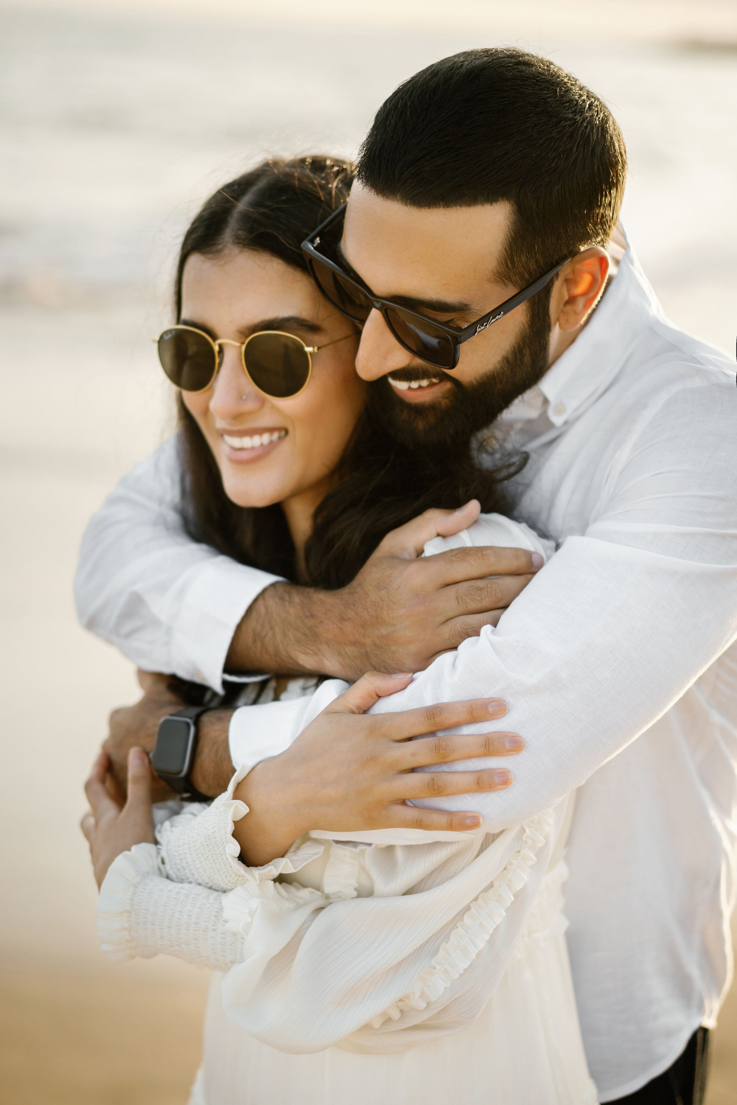 Santa Monica Sunset Engagement Photoshoot. Wedding Photography & Videography Team in California, Los Angeles, San Francisco, San Diego and Travel