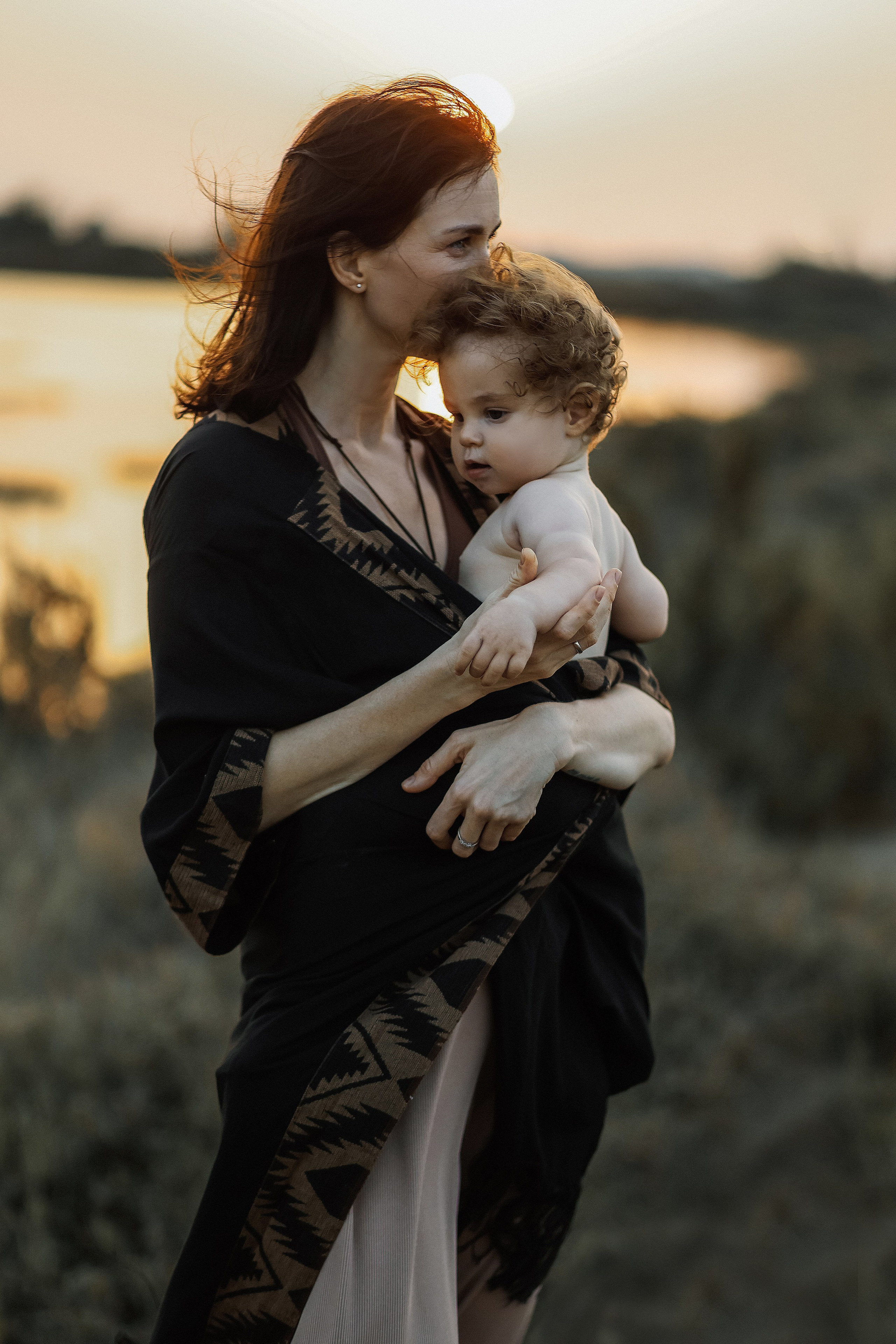 Little curls in Atlit. Family photographer in Israel