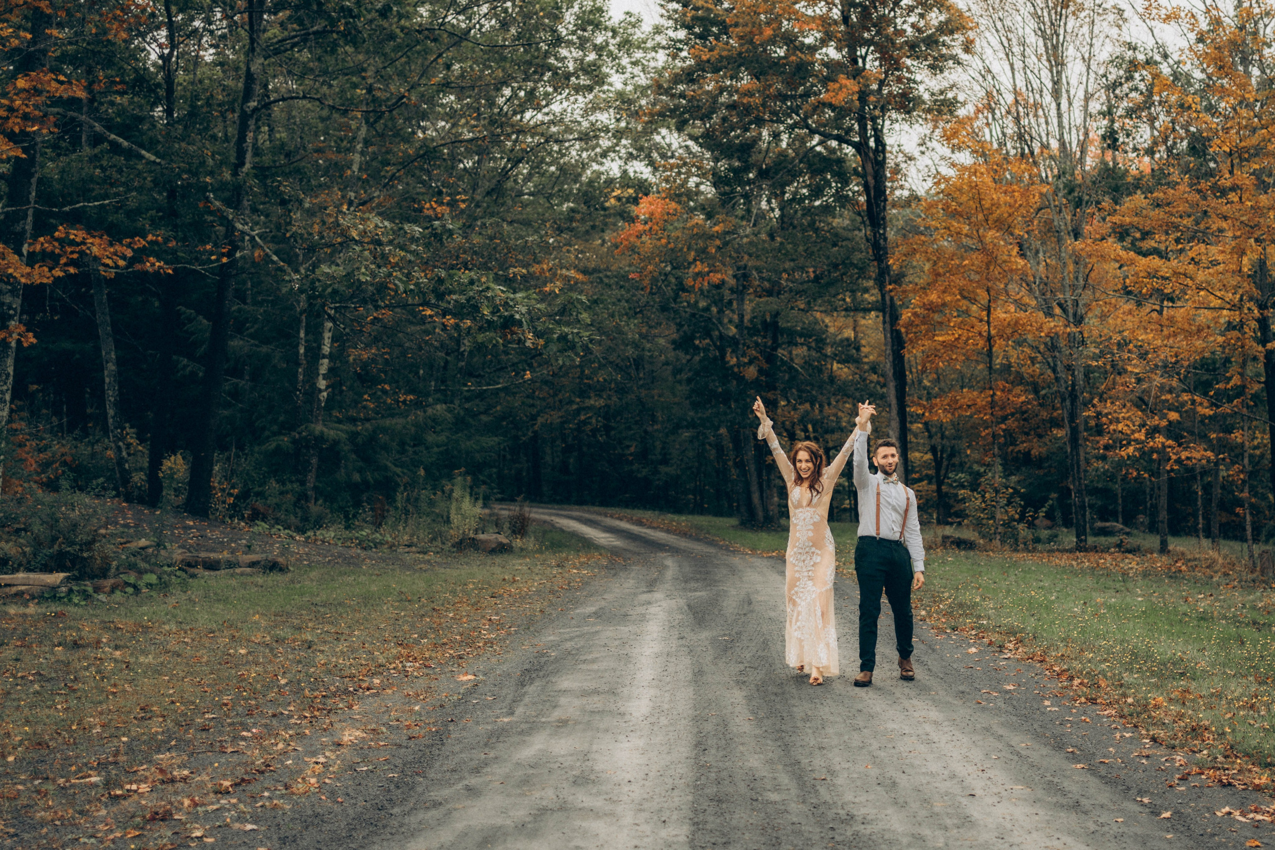 Outdoor wedding photography in Catskills New York