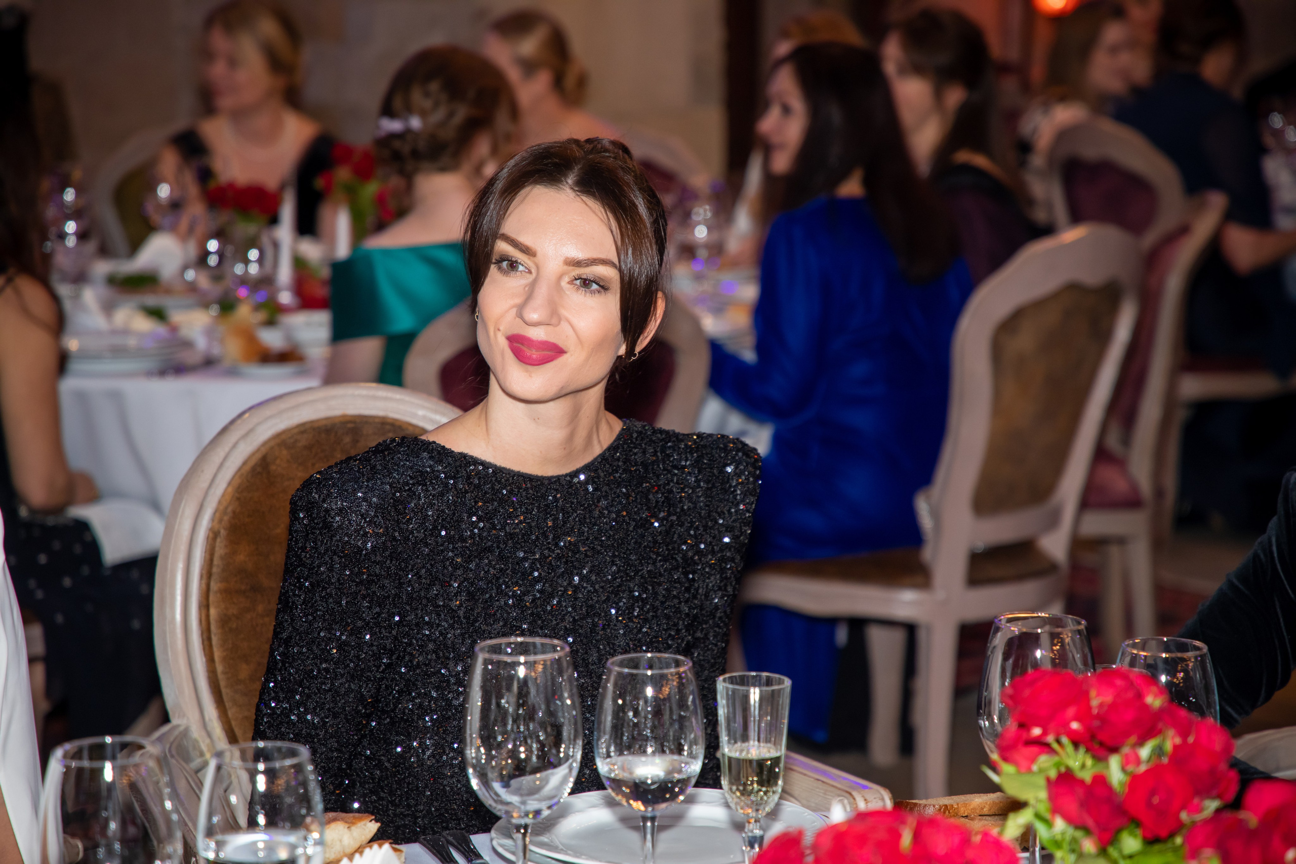 Gala-Dinner with the French Countess, the main etiquette expert Marie de Tilly. Baku Photographer