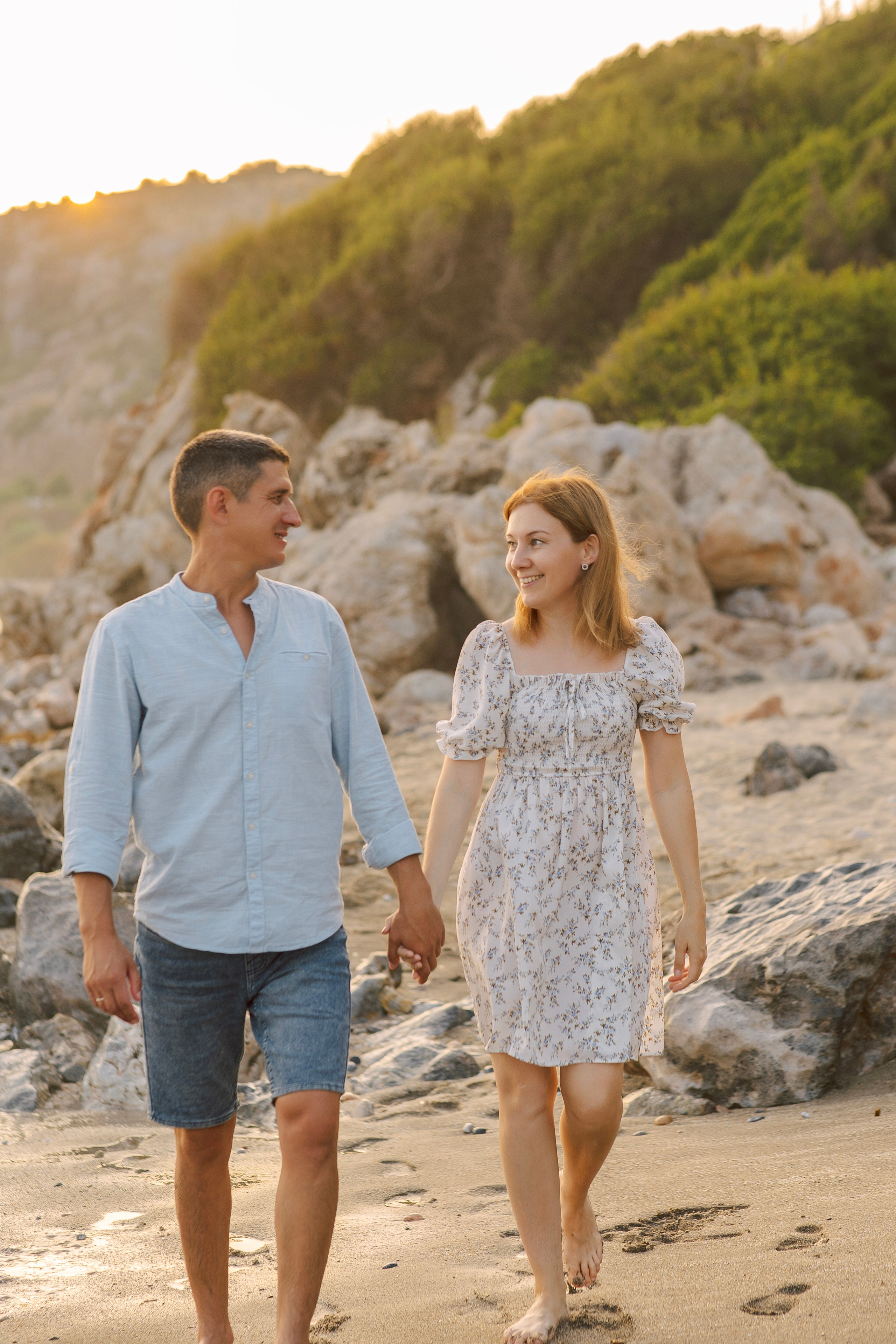 Sunset Family Photos on Cleopatra Beach | Alanya Photographer. Professional Photographer in Alanya, Side, Belek, Antalya. Turkiye