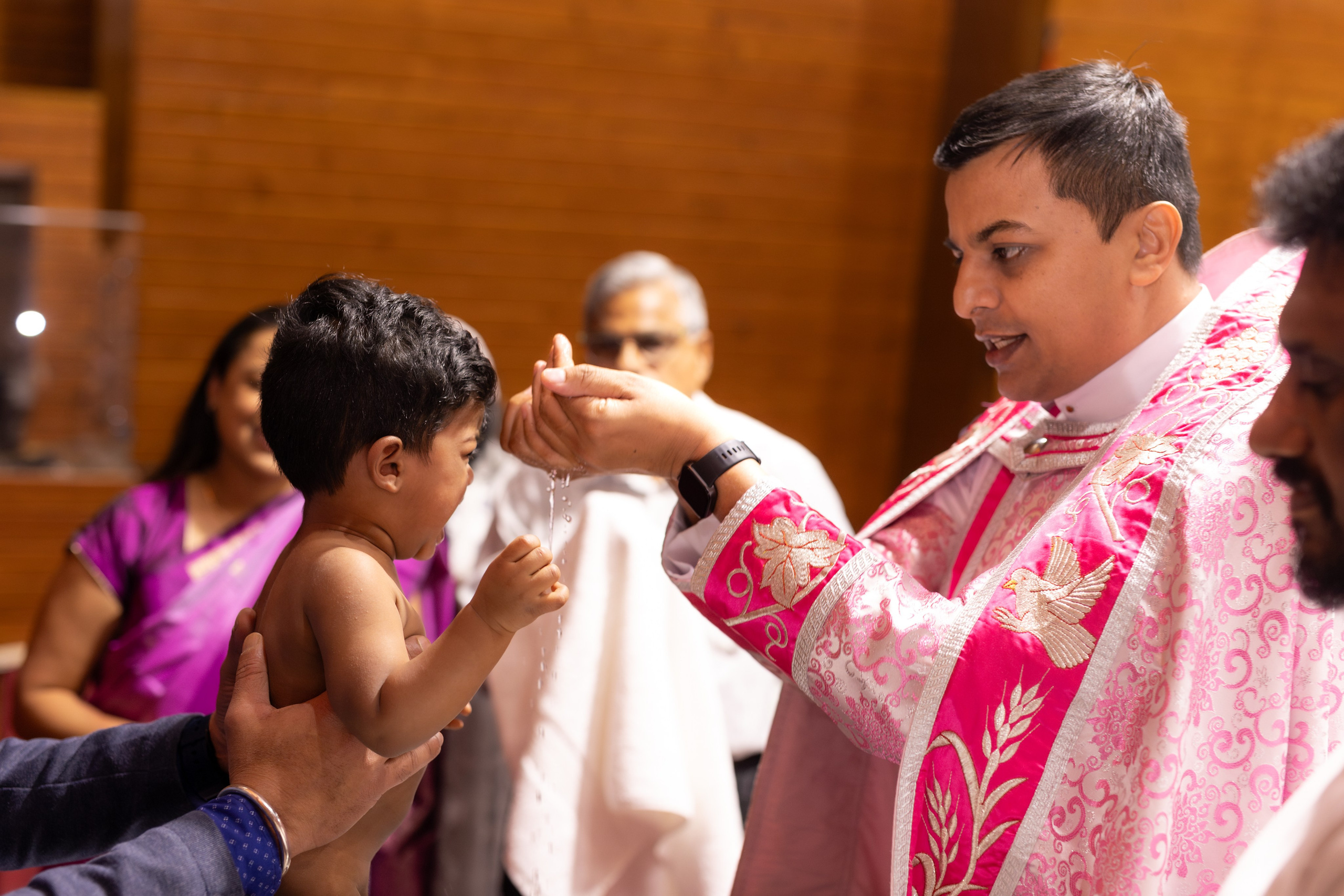 Baptist Church Baptism of a One-Year-Old Boy. Family, lifestyle, and commercial photography in New York and New Jersey