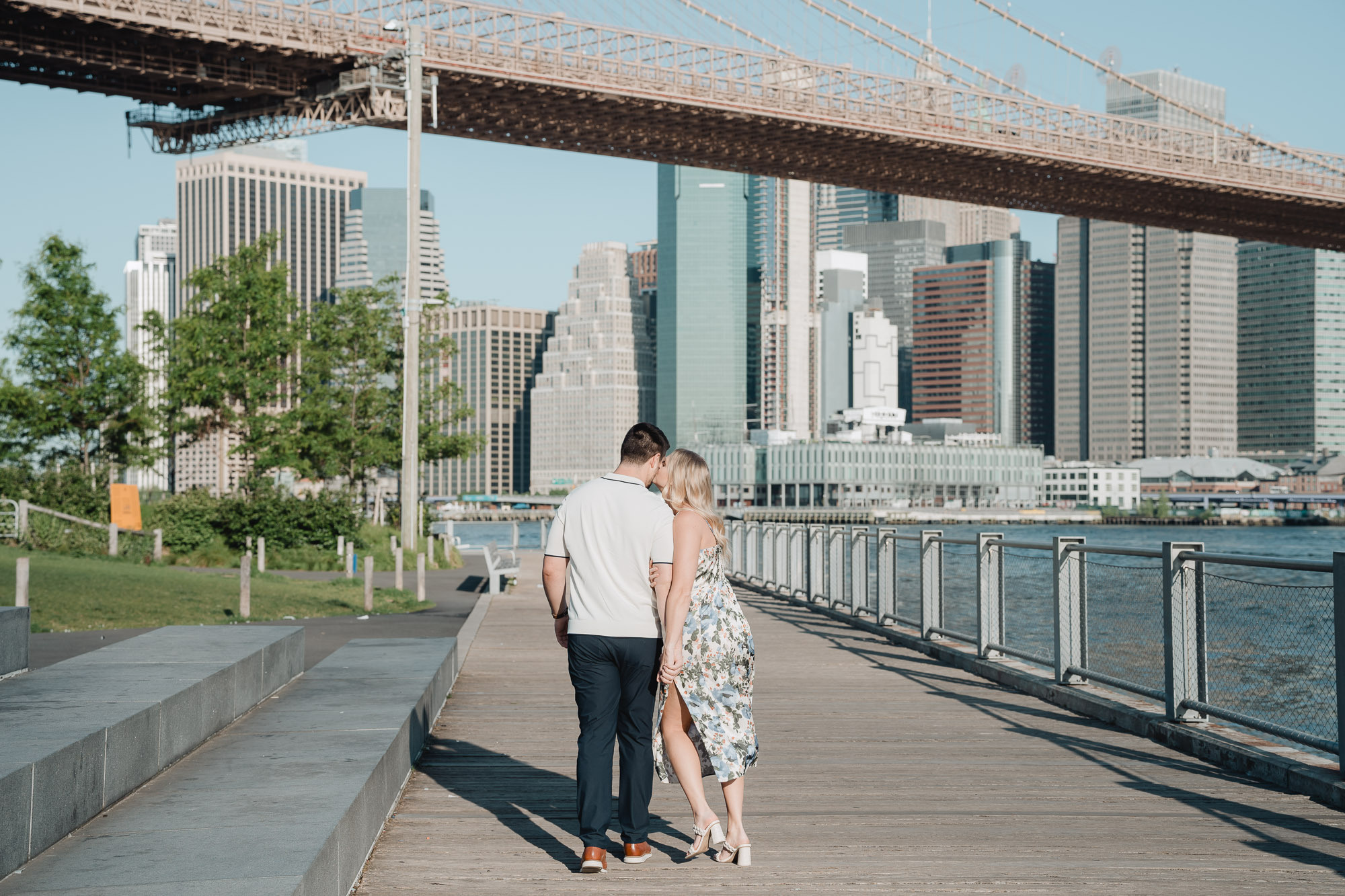 Secret proposal shoot in DUMBO and post-proposal around Grand Central. Photographer in New York Faery By Mary