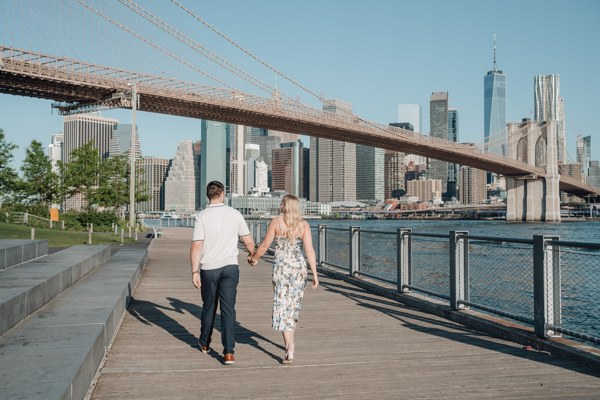 Secret proposal shoot in DUMBO and post-proposal around Grand Central. Photographer in New York Faery By Mary