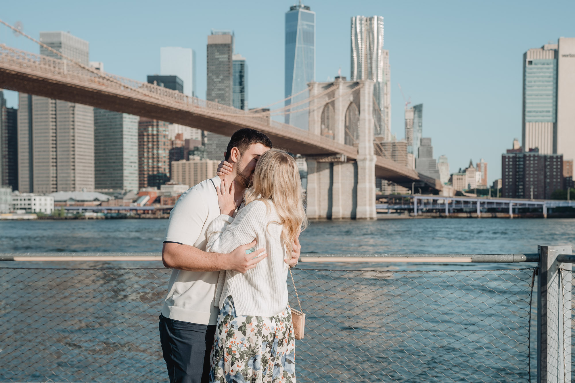 Secret proposal shoot in DUMBO and post-proposal around Grand Central. Photographer in New York Faery By Mary