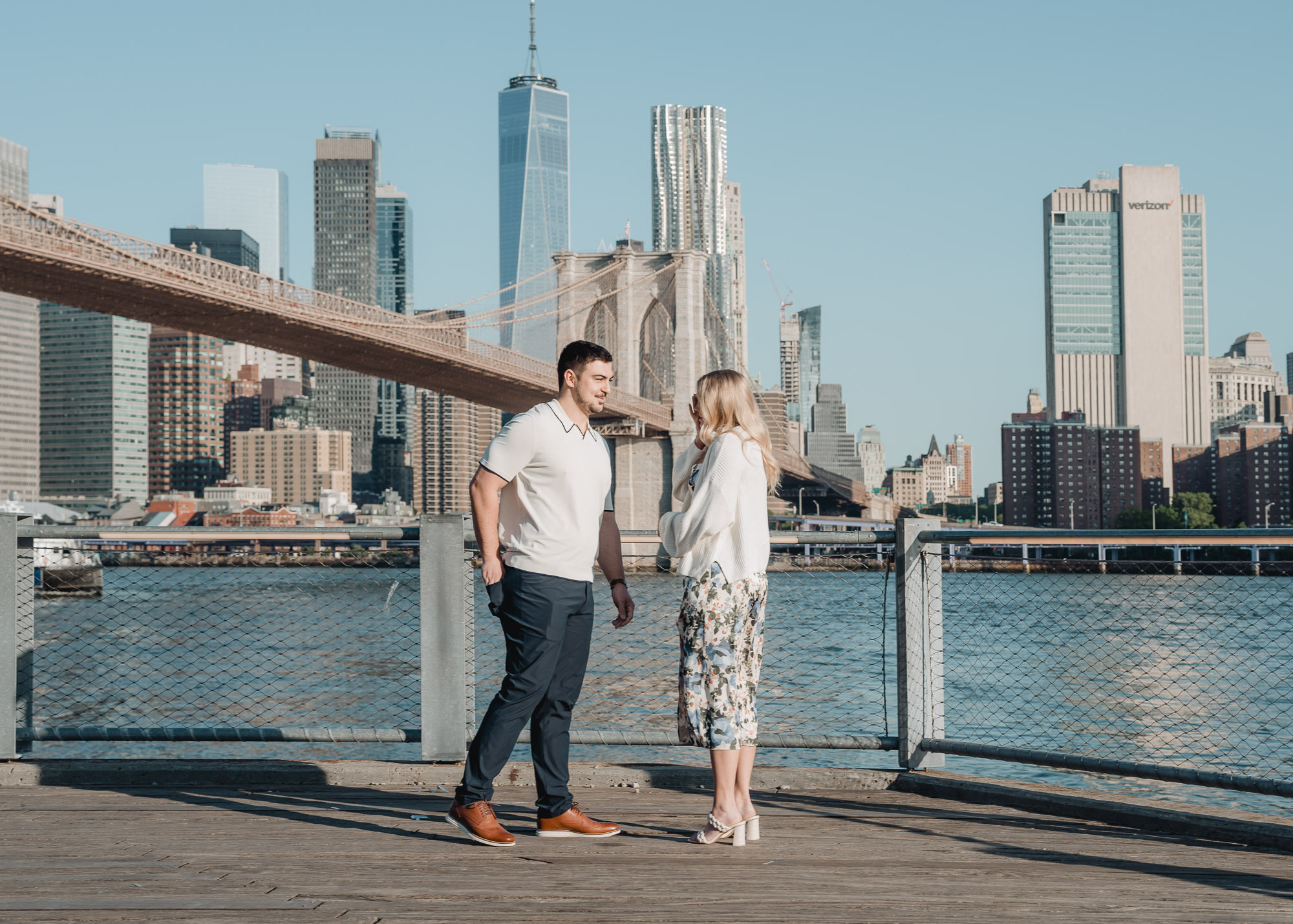 Secret proposal shoot in DUMBO and post-proposal around Grand Central. Photographer in New York Faery By Mary