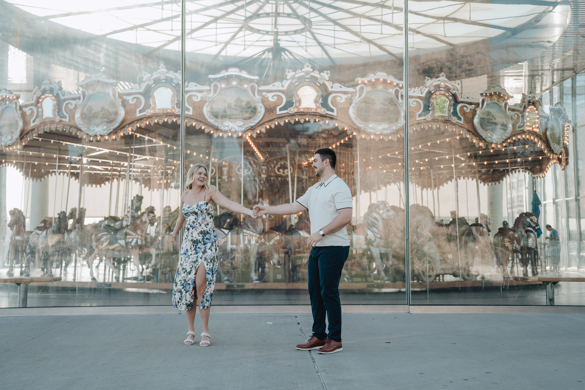 Secret proposal shoot in DUMBO and post-proposal around Grand Central. Photographer in New York Faery By Mary