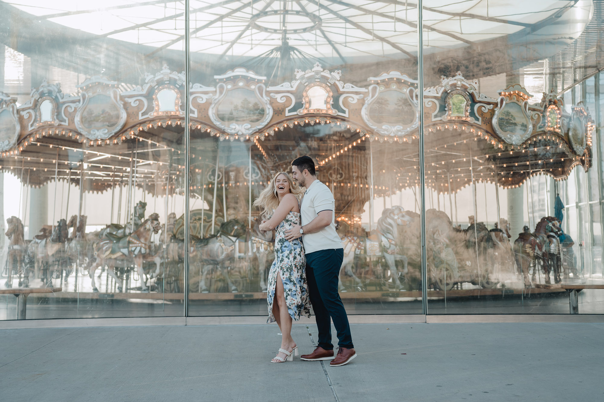 Secret proposal shoot in DUMBO and post-proposal around Grand Central. Photographer in New York Faery By Mary