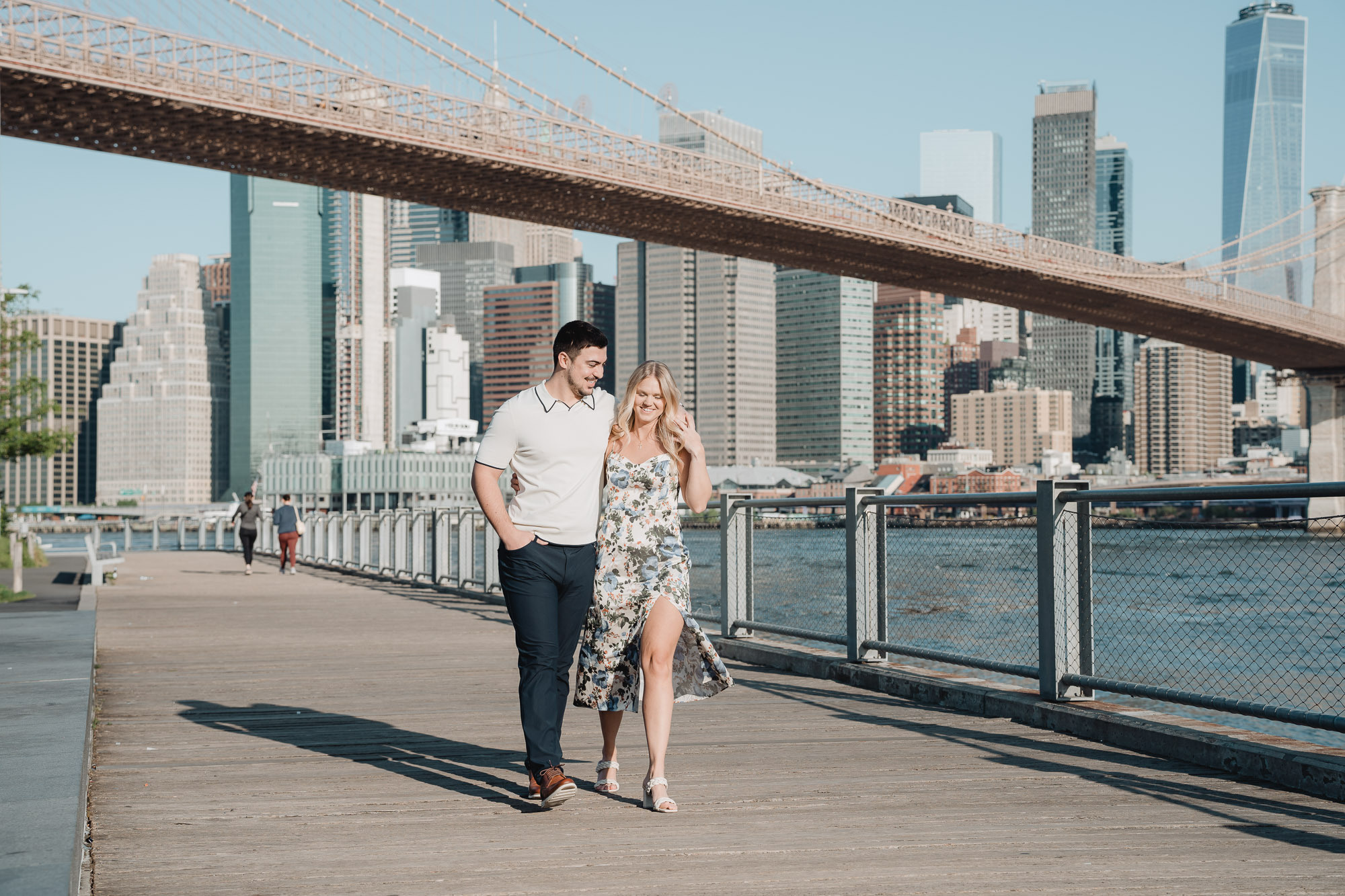 Secret proposal shoot in DUMBO and post-proposal around Grand Central. Photographer in New York Faery By Mary