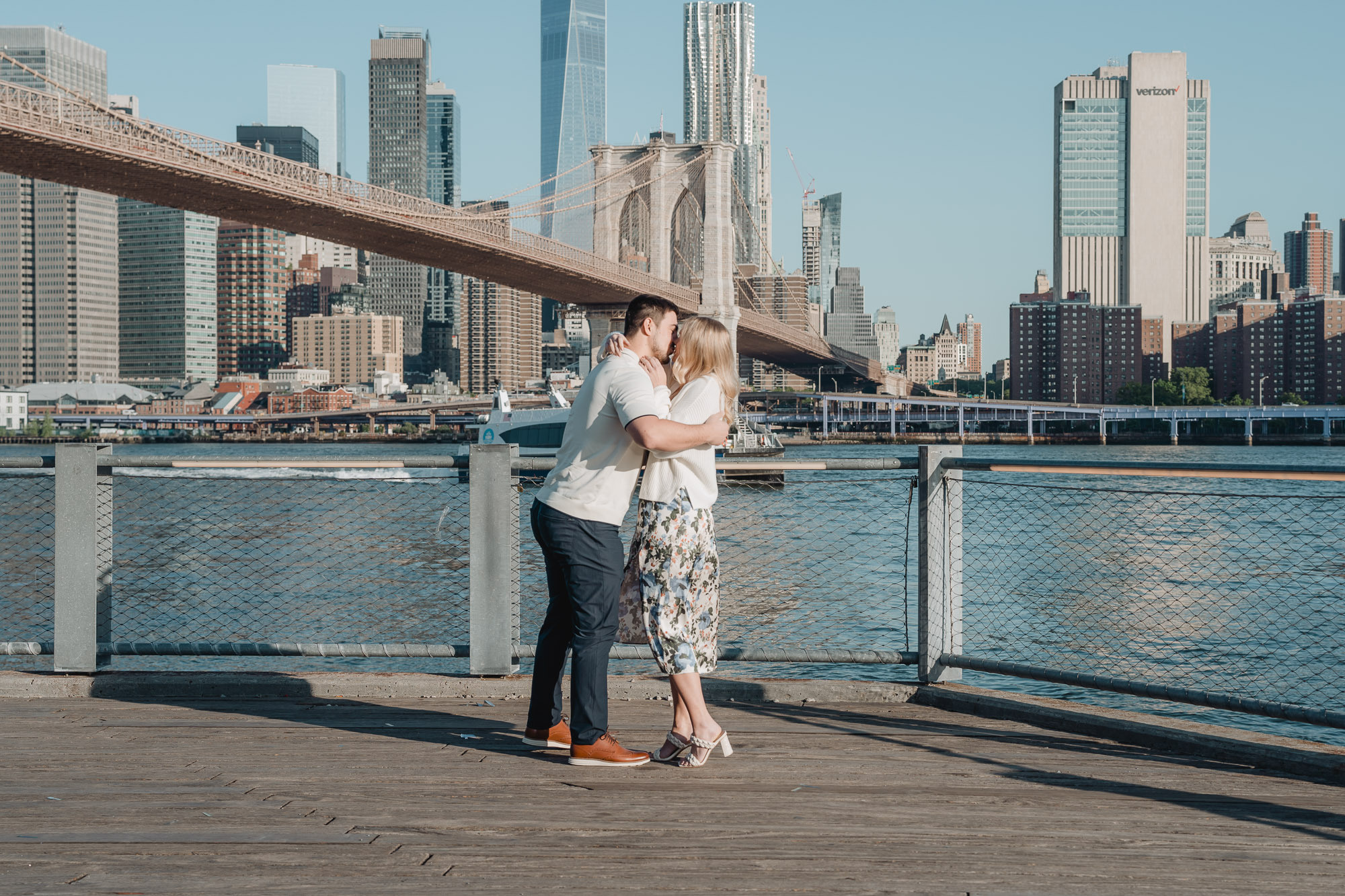 Secret proposal shoot in DUMBO and post-proposal around Grand Central. Photographer in New York Faery By Mary