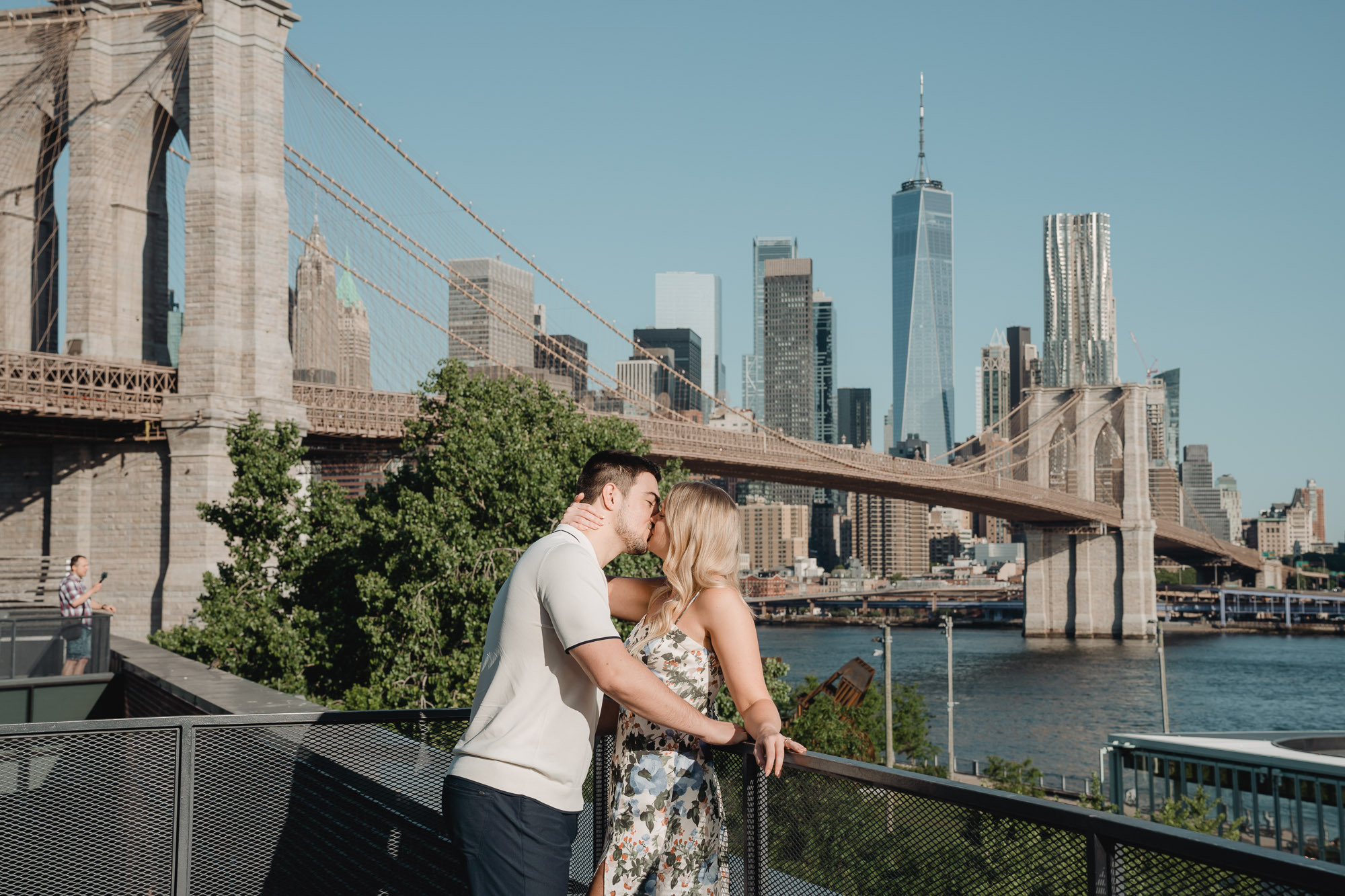 Secret proposal shoot in DUMBO and post-proposal around Grand Central. Photographer in New York Faery By Mary