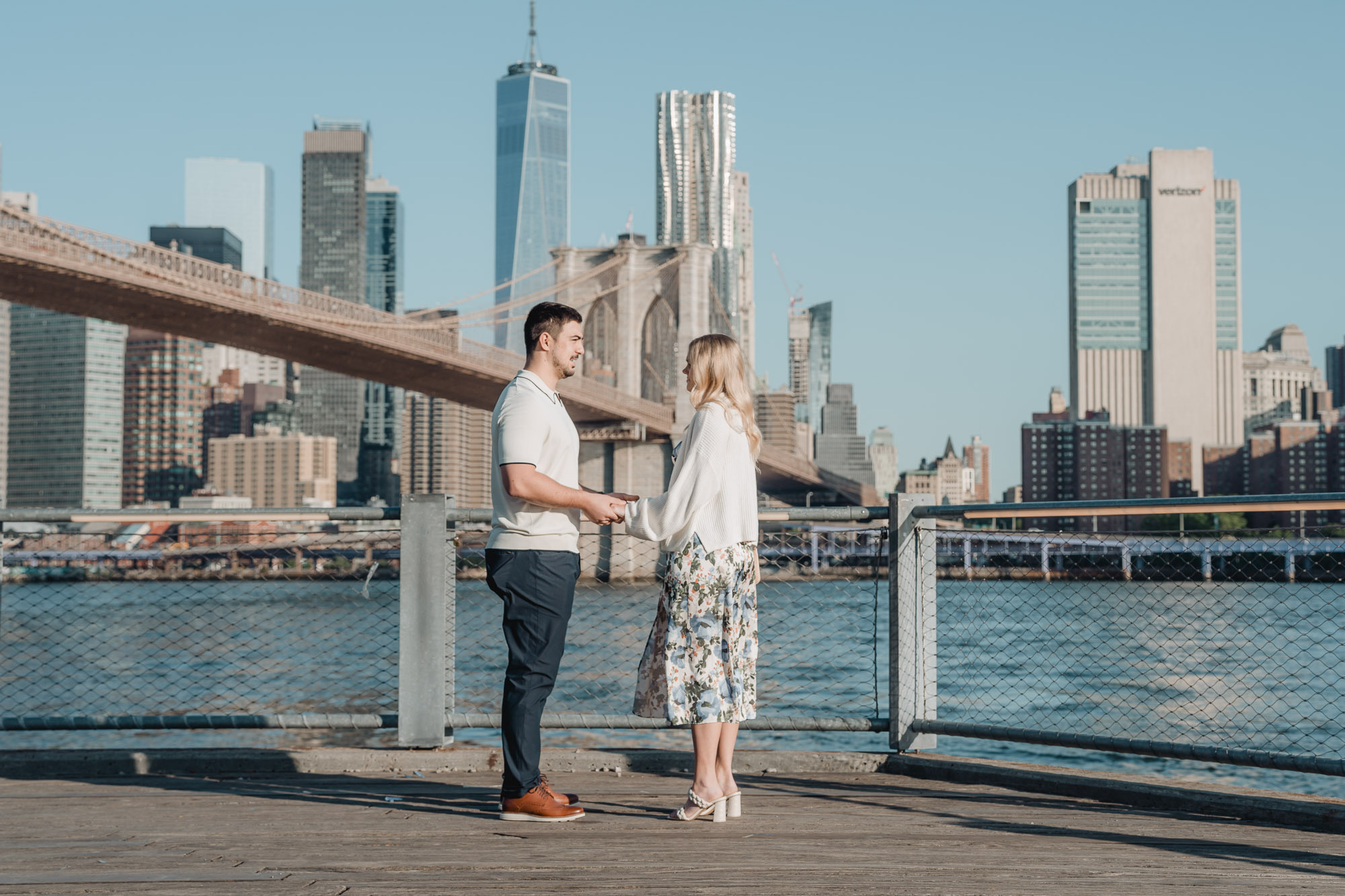 Secret proposal shoot in DUMBO and post-proposal around Grand Central. Photographer in New York Faery By Mary