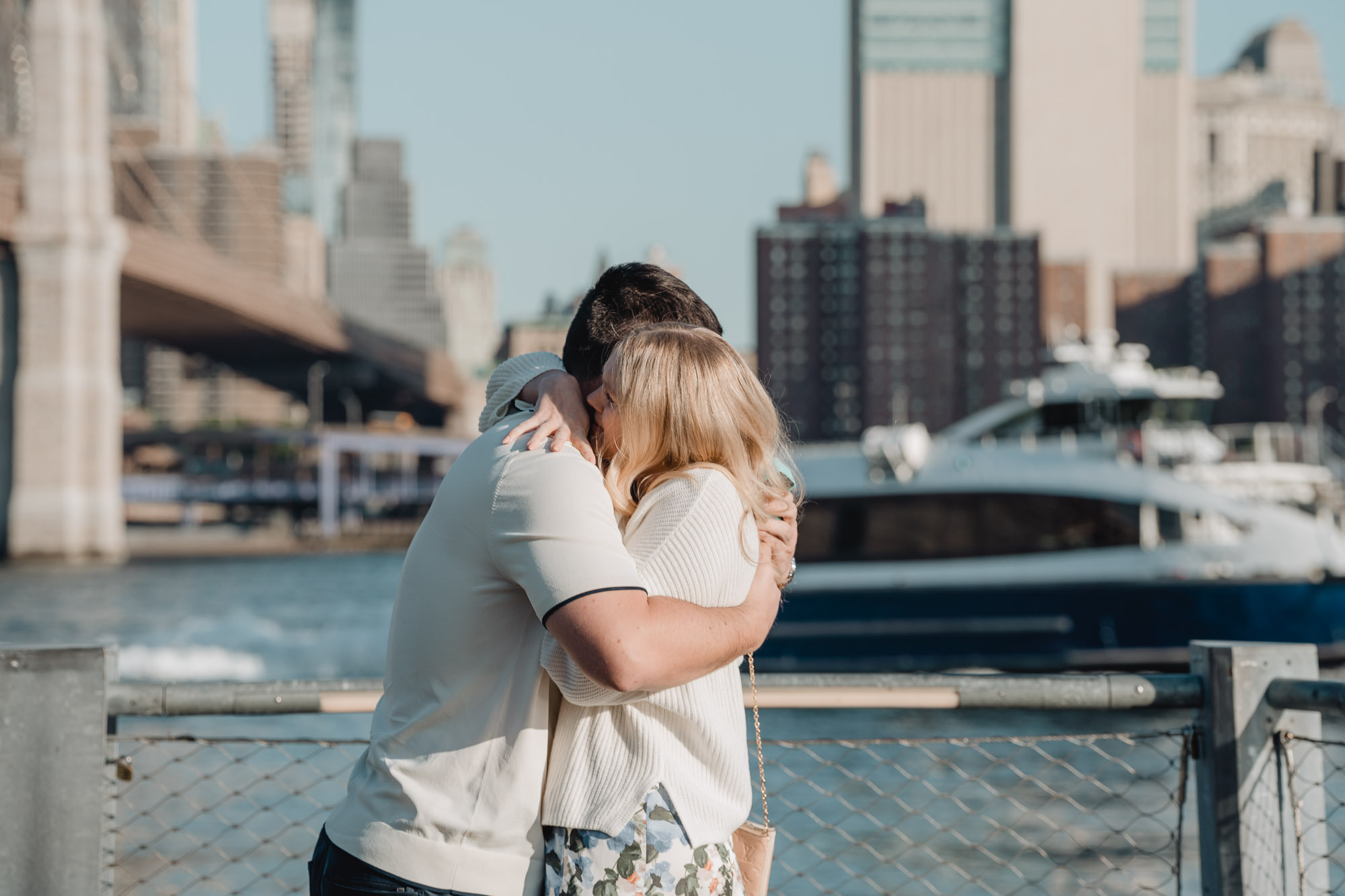 Secret proposal shoot in DUMBO and post-proposal around Grand Central. Photographer in New York Faery By Mary