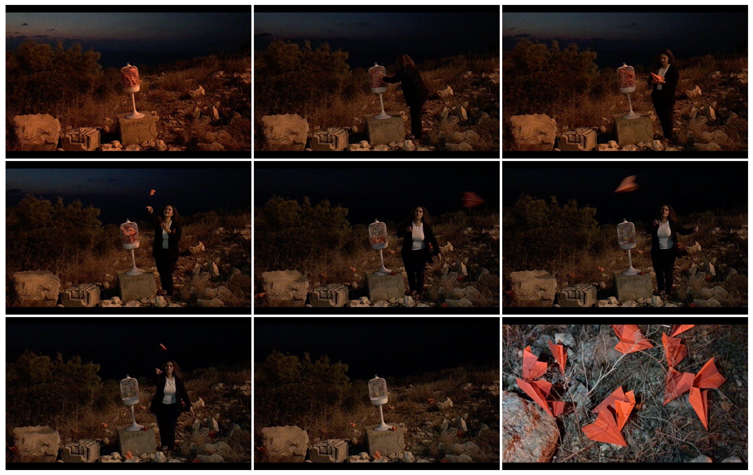 '100 red paper airplanes or 100 years of Russian history'. Performance, Haifa, Israel, 7 November, 2017 (15 min). 100 years since the Revolution is a very important date to me Russian born. I did a ritual as an act to leave the past and start a new page in history https://youtu.be/vEVOzA7mM7w