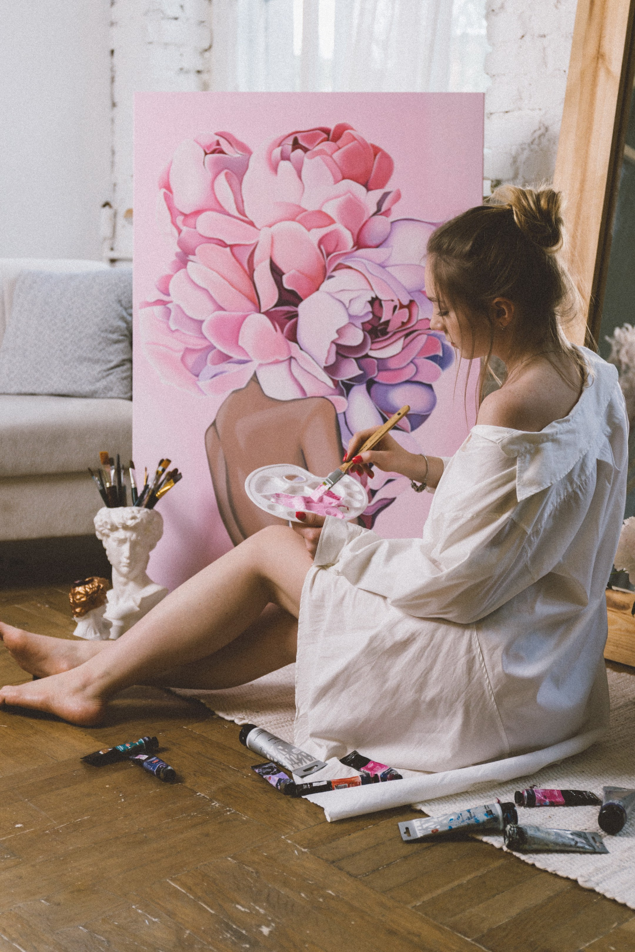 Алеся-фотосессия для художника. Фотограф Анна Кучерявая | Свадьбы и мероприятия в Дубае