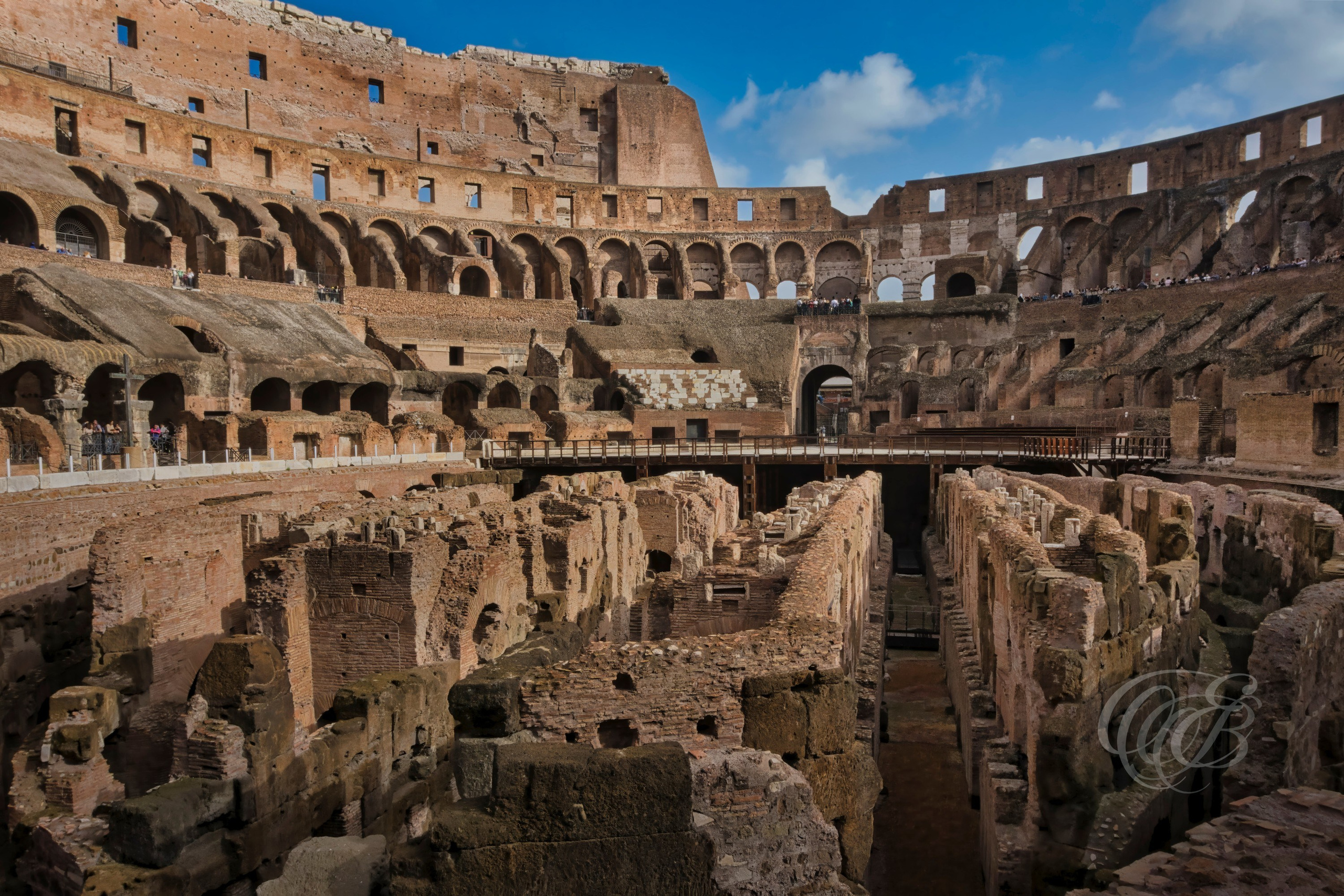 ITALY TRAVEL PHOTOGRAPHY – ITALY – ROME — The Colosseum at Sunset — View of the Colosseum illuminated by sunset light, ancient Roman amphitheater built under Emperors Vespasian and Titus, historic landmark of Rome, Italy — Eduardo Bartoli Photography.