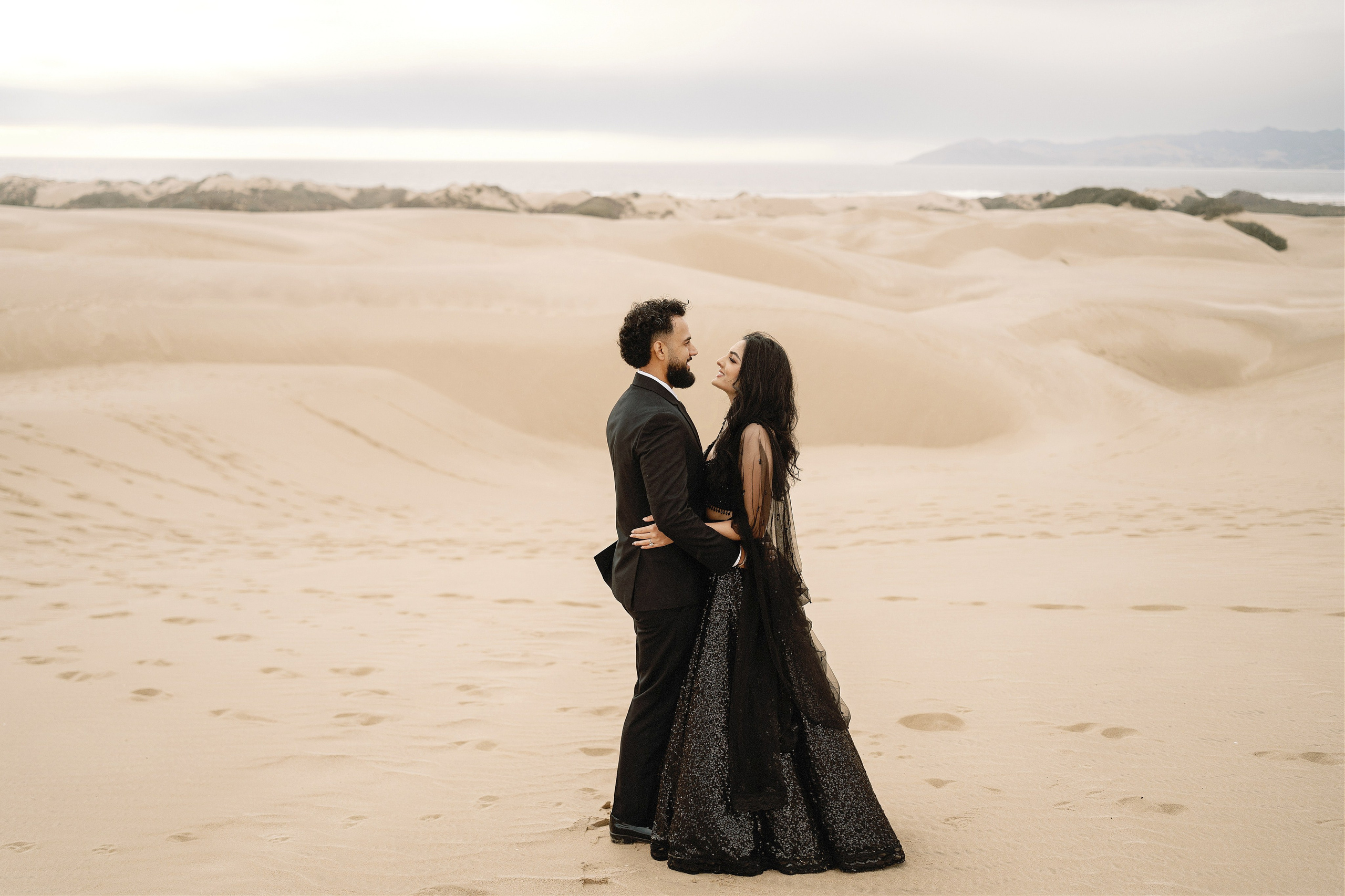 Elopement at Pismo Beach Sand Dunes, California. Wedding Photography & Videography Team in California, Los Angeles, San Francisco, San Diego and Travel