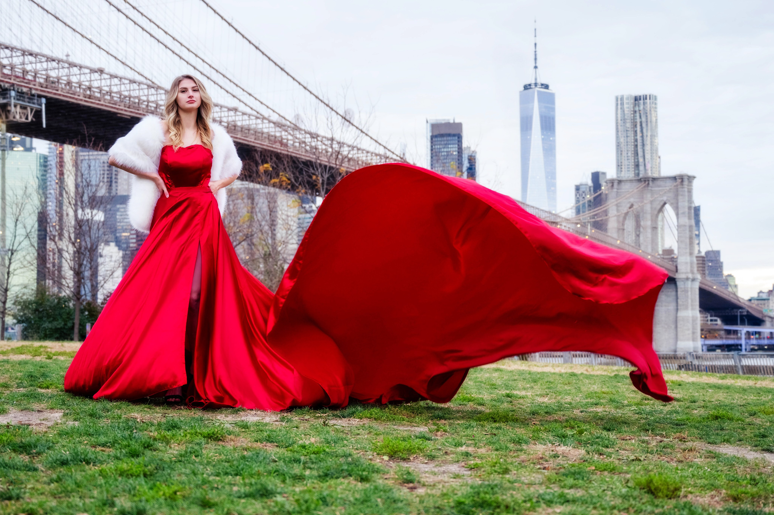 Flying dress. Alena Galieva New York Photographer
