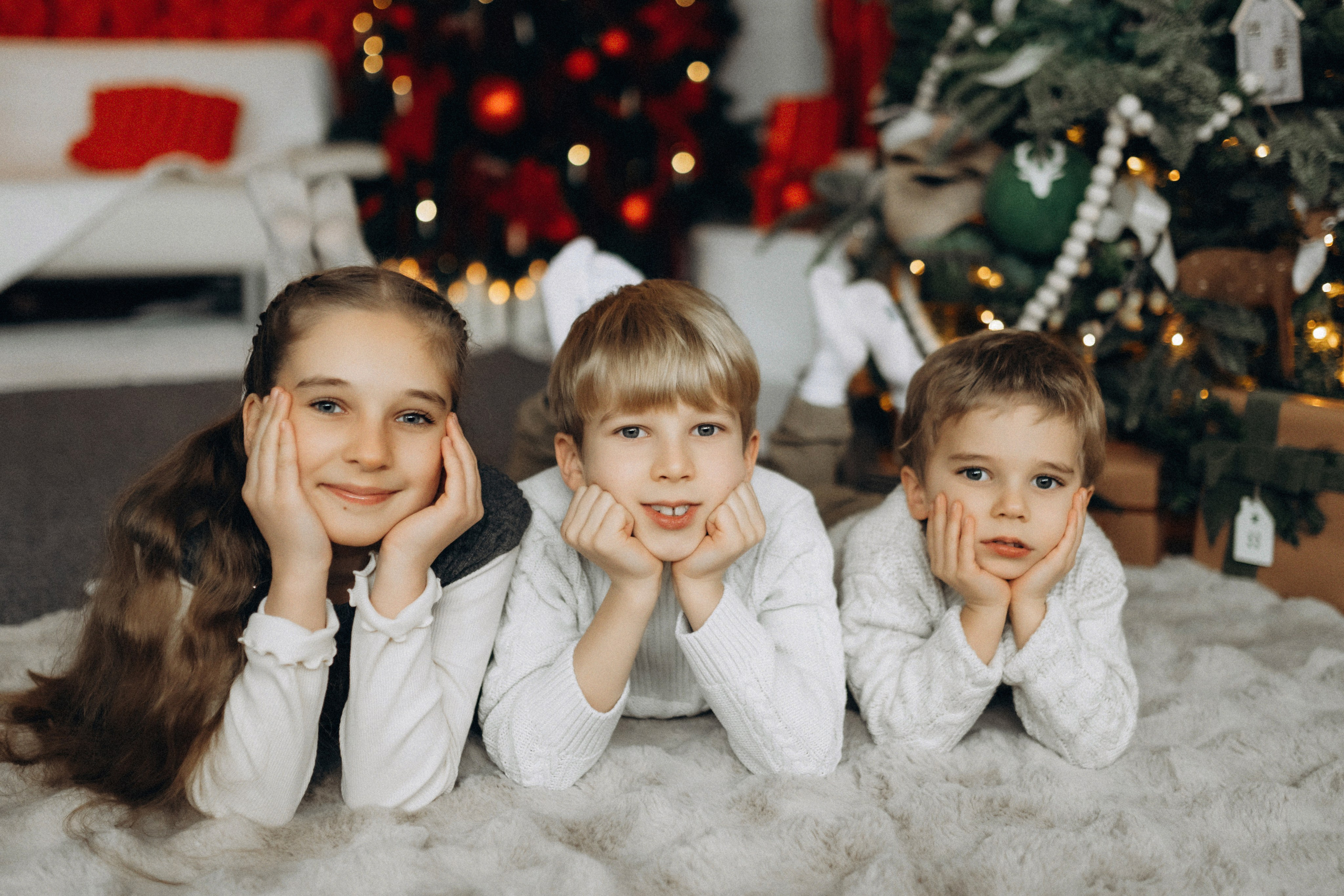 Новогодняя фотосессия в студии. Семейный фотограф Лейпциг, Германия