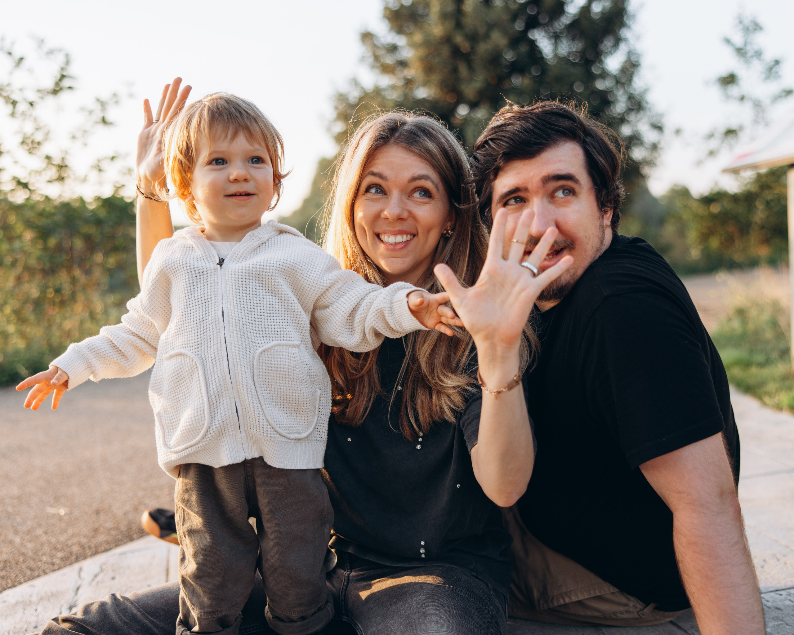 Maksim with parents (Queen Elizabeth Olympic park). Anastasia Klink, Photographer in London