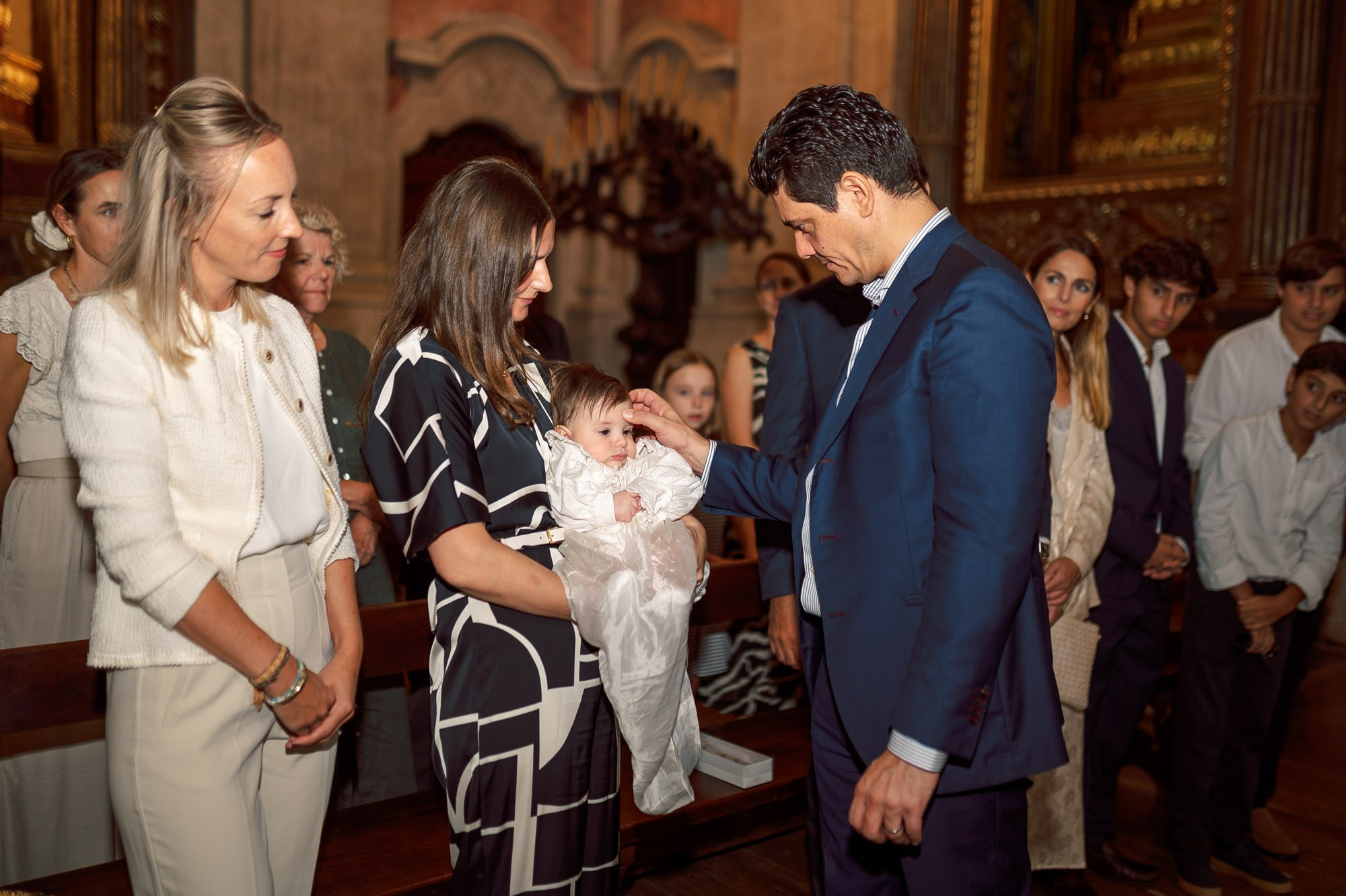 photography of a Catholic baptism in Lisbon