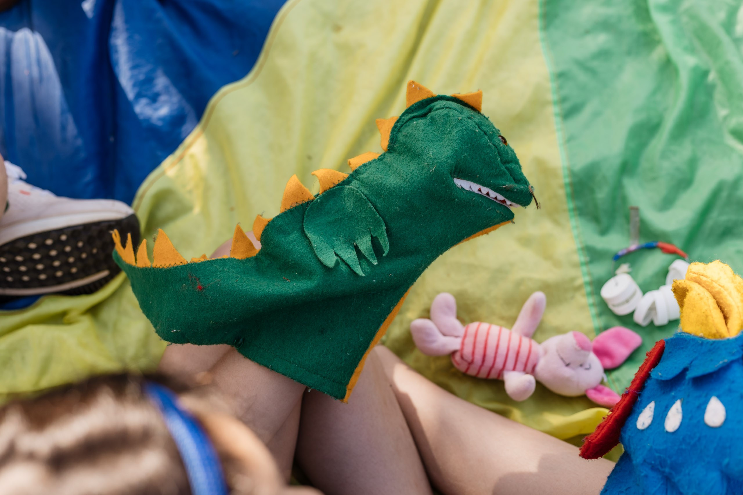 fantoche em festa de criança