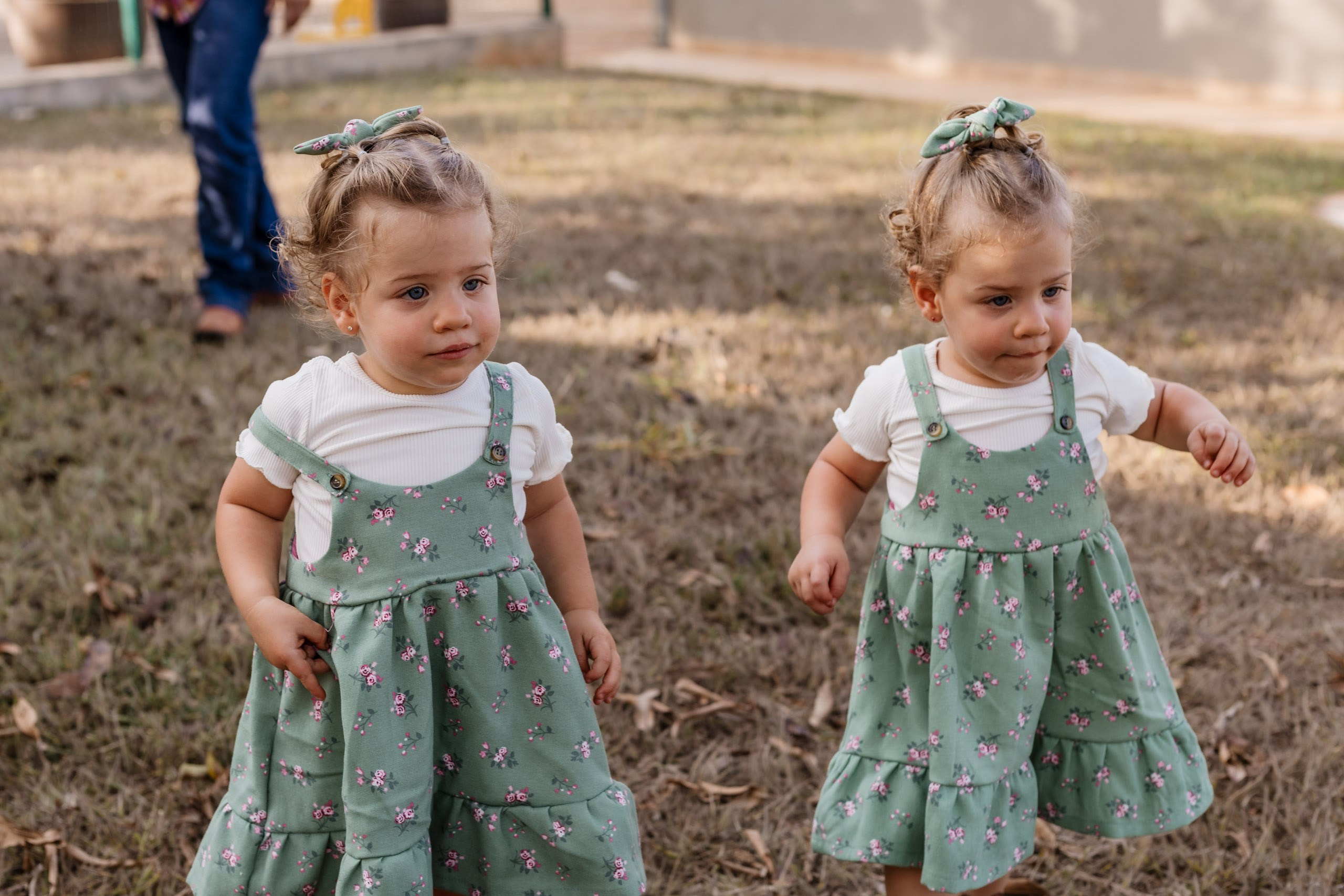 gêmeas em festa de 2 anos