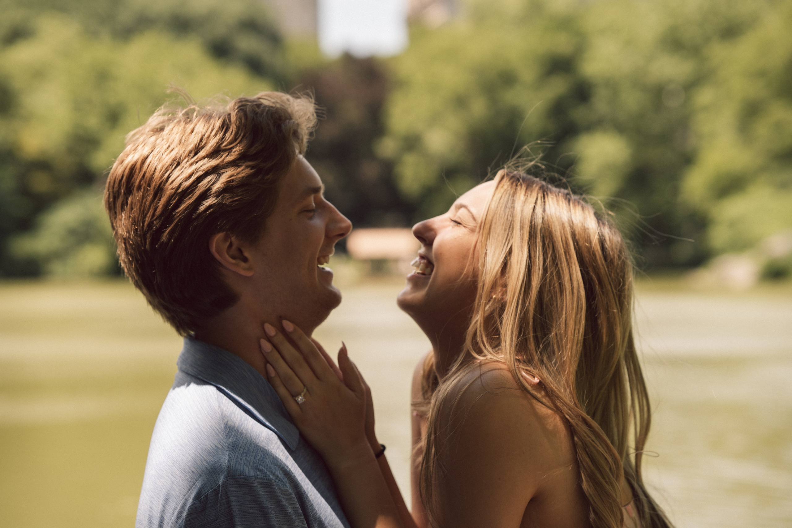 Surprise proposal Central Park. New York + destination photographer