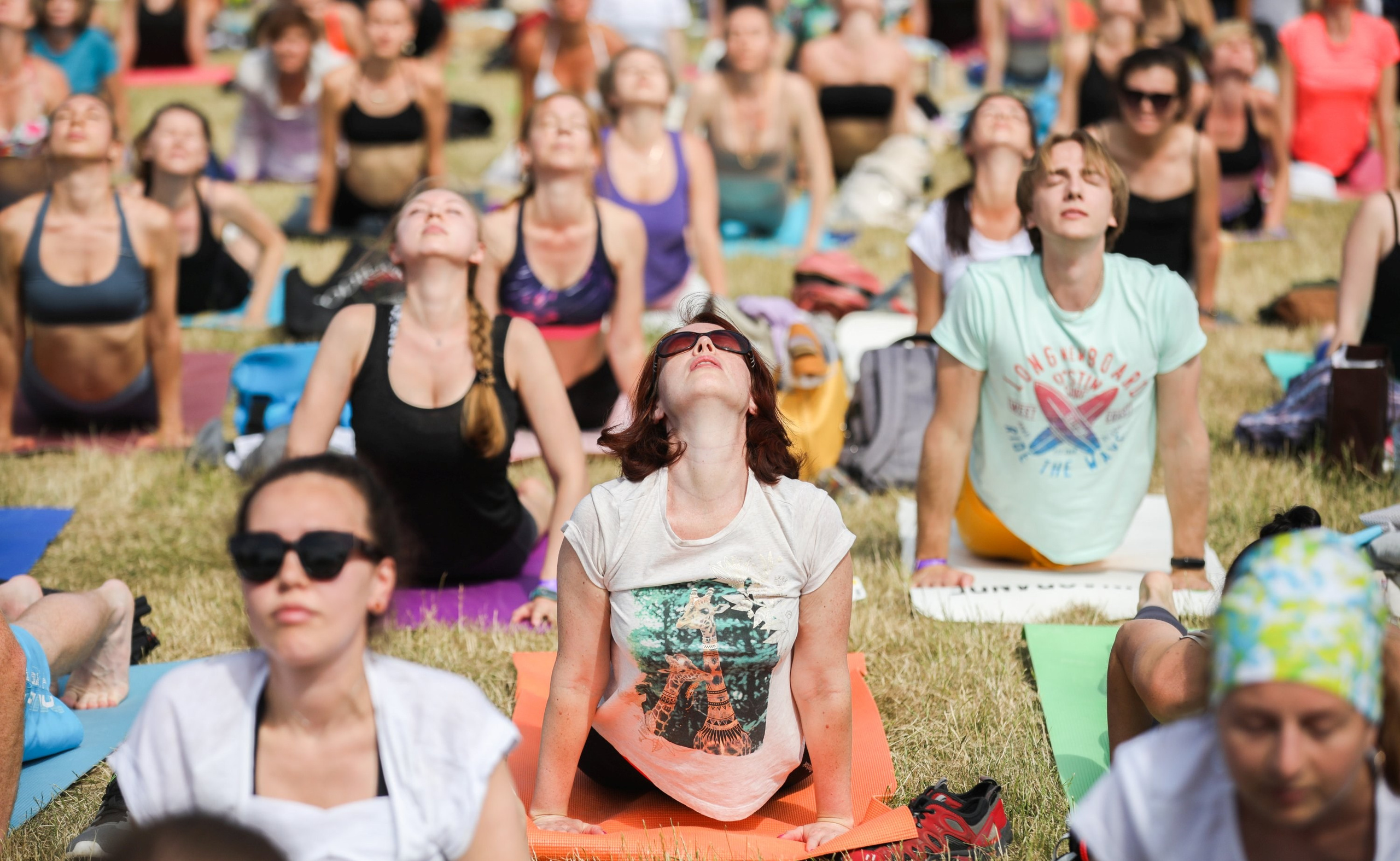 Yoga Day. True Story Photography