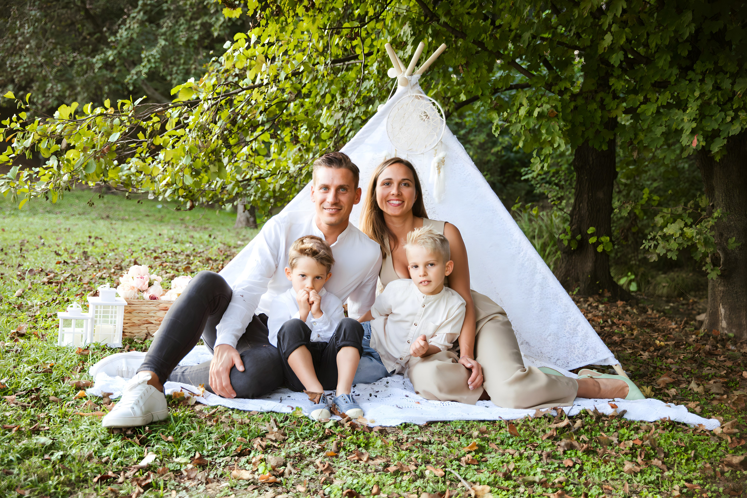 Maggie e la sua bellissima famiglia. Luci e Capricci Photography