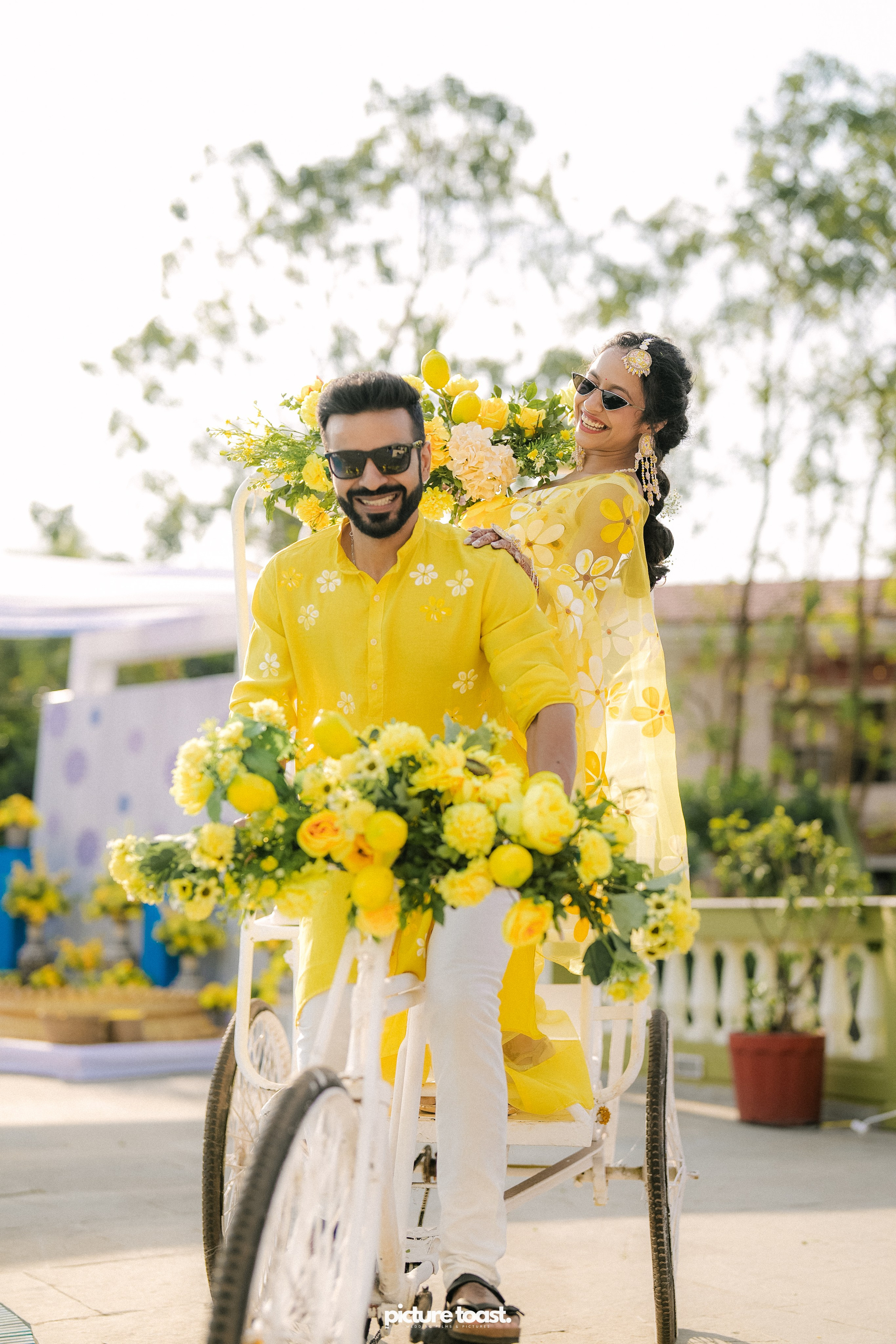 Haldi Hues Ft. Baebie & Goyal. Fine art Wedding Photographers in India & Canada
