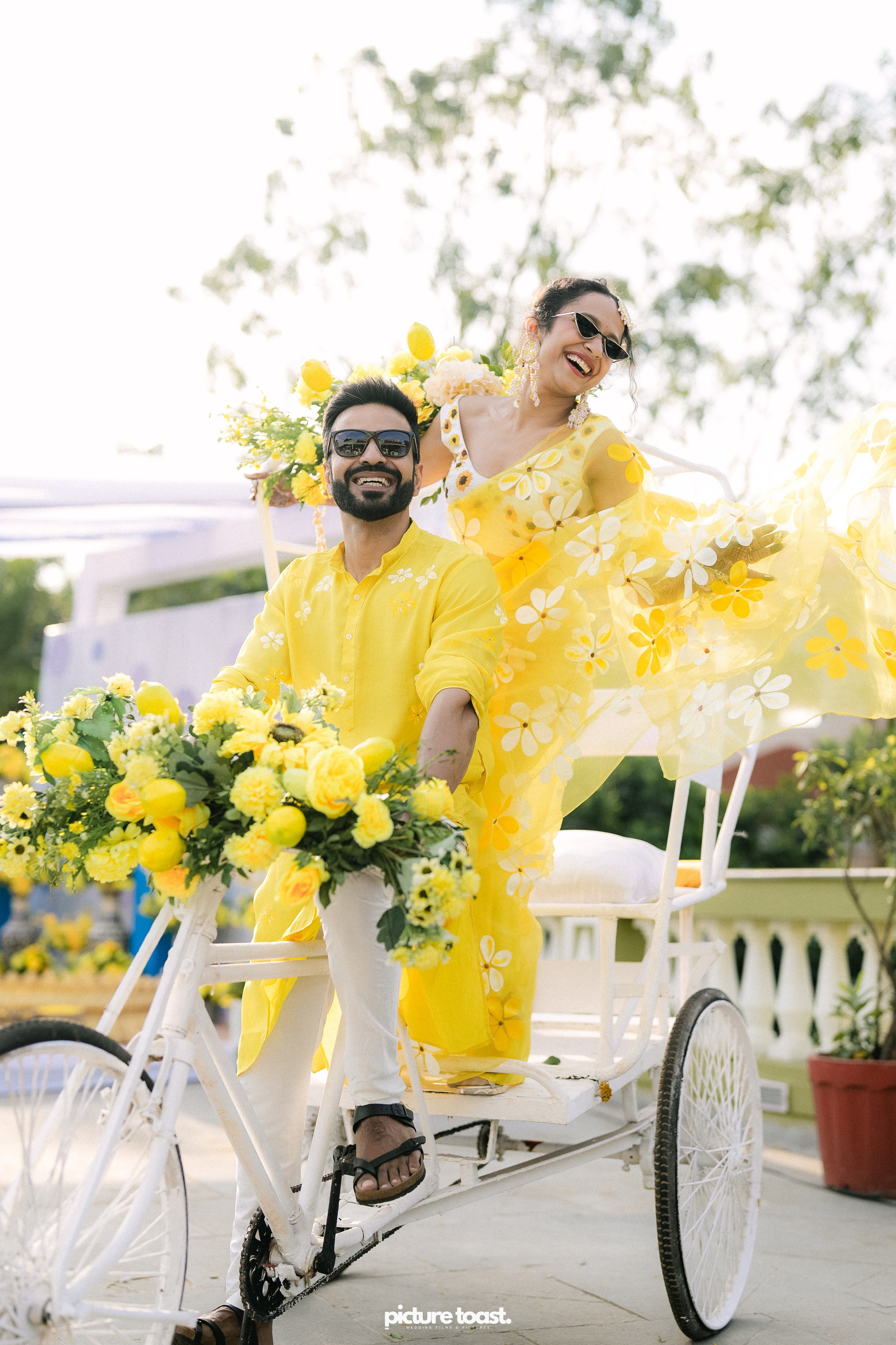 Haldi Hues Ft. Baebie & Goyal. Fine art Wedding Photographers in India & Canada