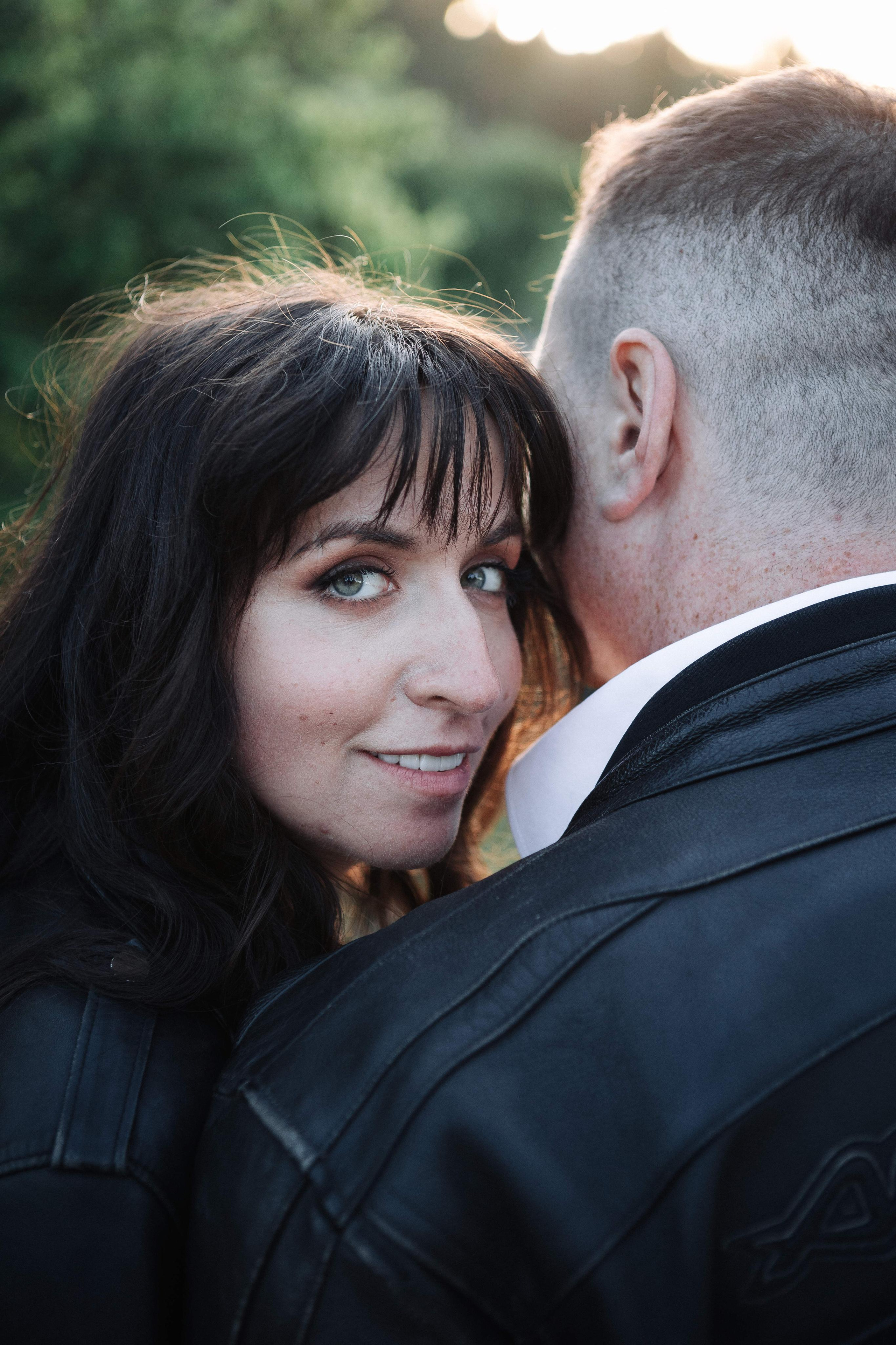 WEDDING PHOTOSHOOT WITH A MOTORCYCLE. PHOTOGRAPHER IN ISRAEL
