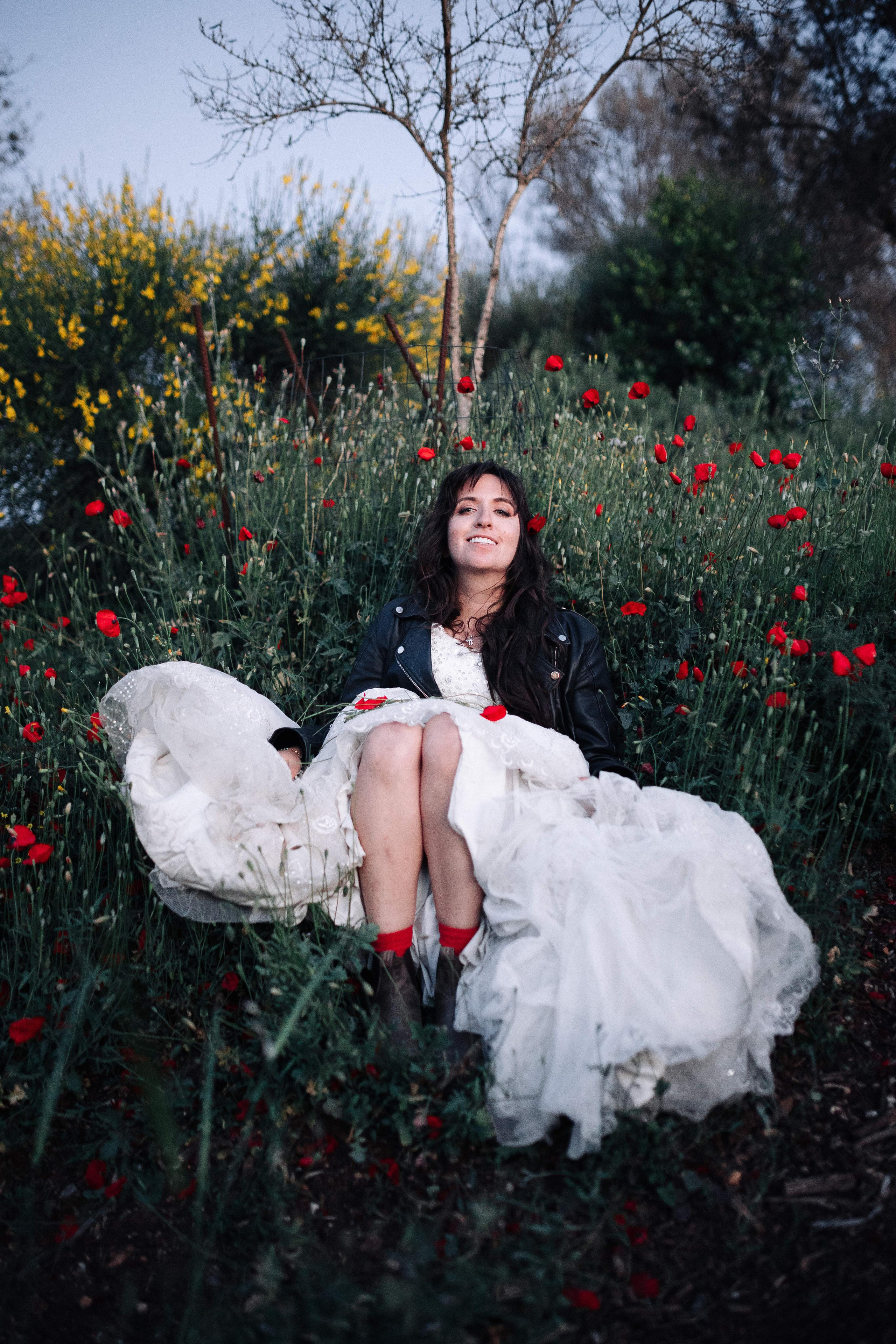 WEDDING PHOTOSHOOT WITH A MOTORCYCLE. PHOTOGRAPHER IN ISRAEL