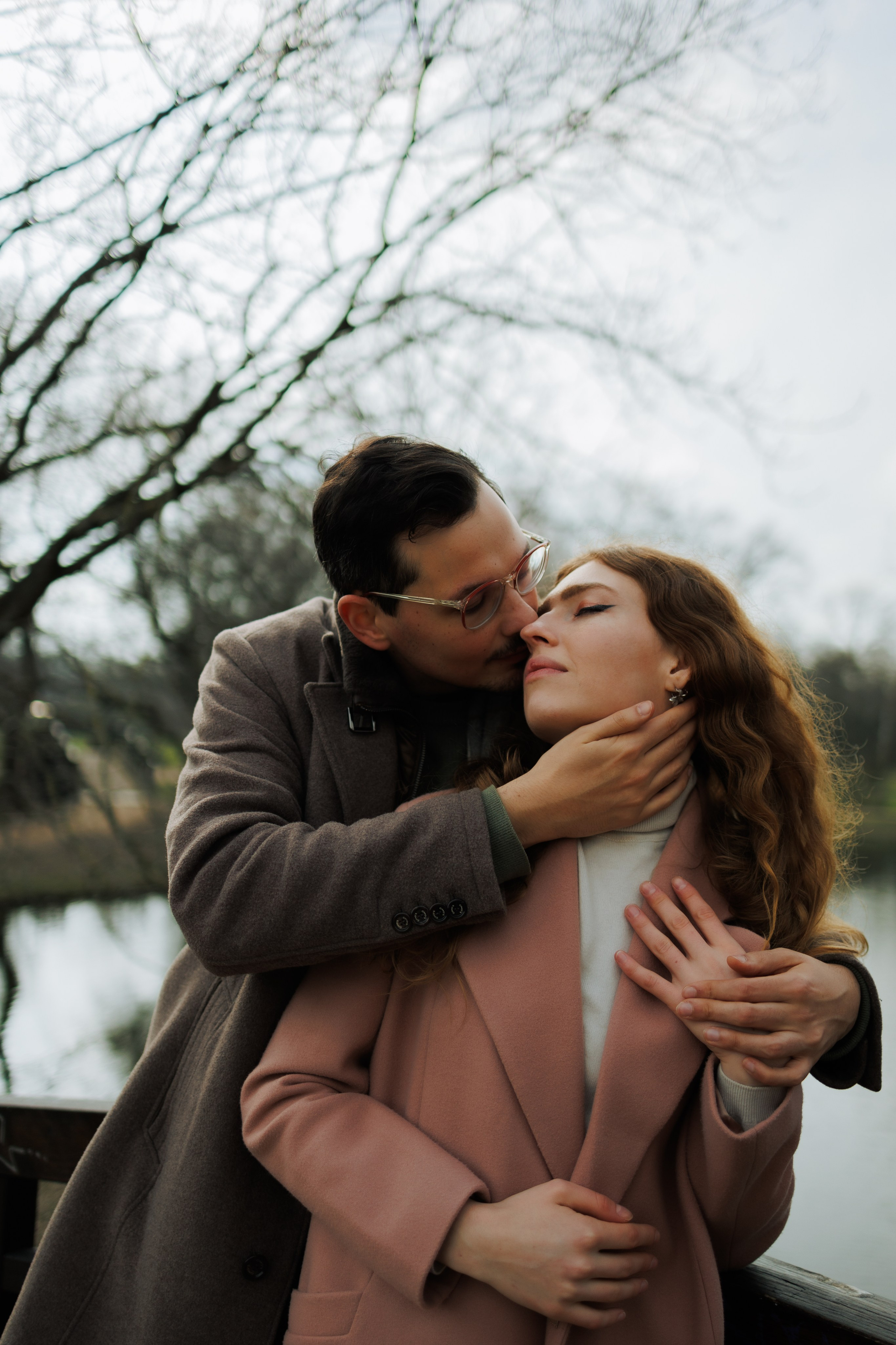 Love Story in Leipzig Park. Emotional&Cinematic Couple Photoshoot by Kristina Kozheltsova. Kristina Kozheltsova- Soulful Portrait&Lifestyle&Love Story Photographer in Leipzig, Germany