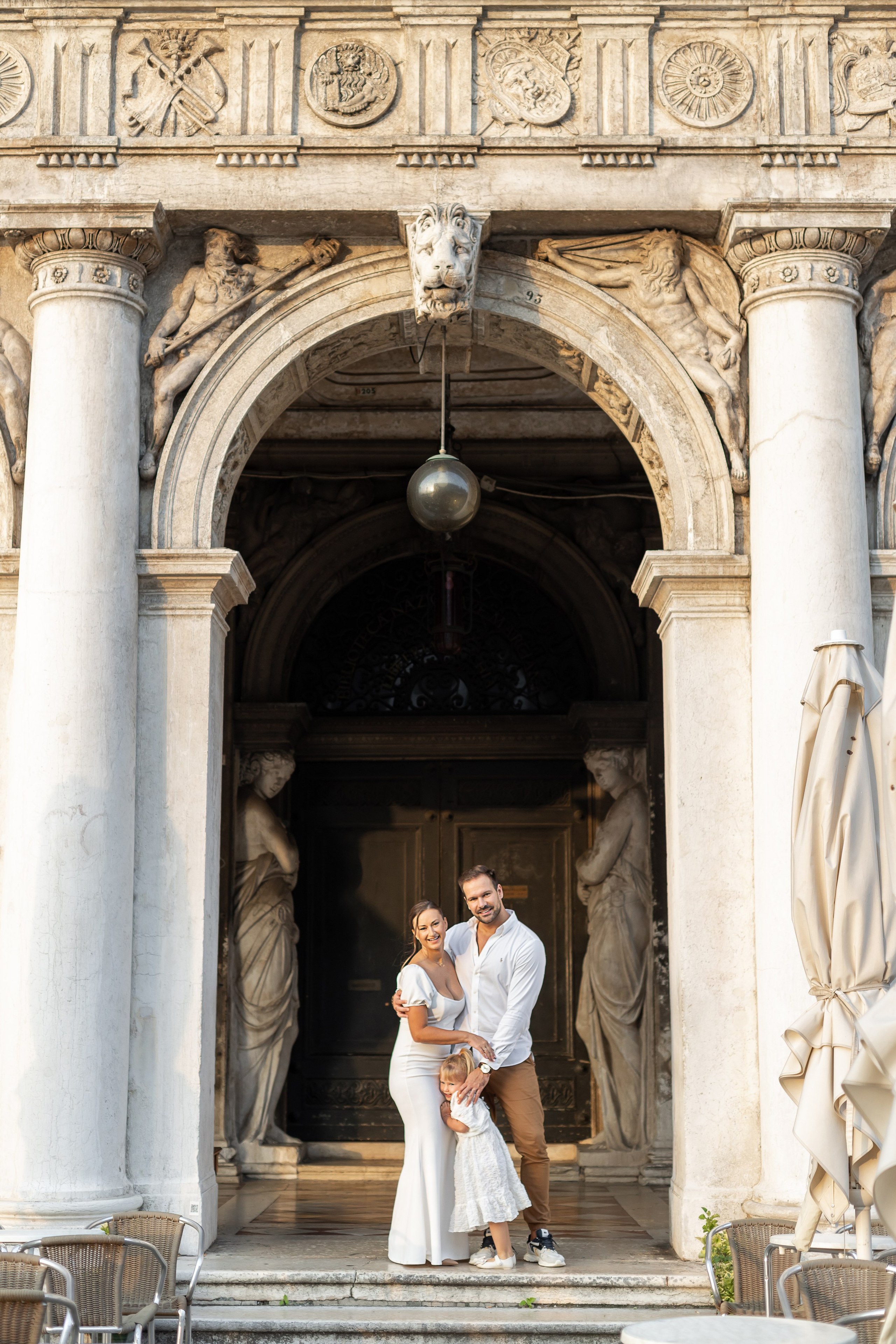 Emi and family at sunset