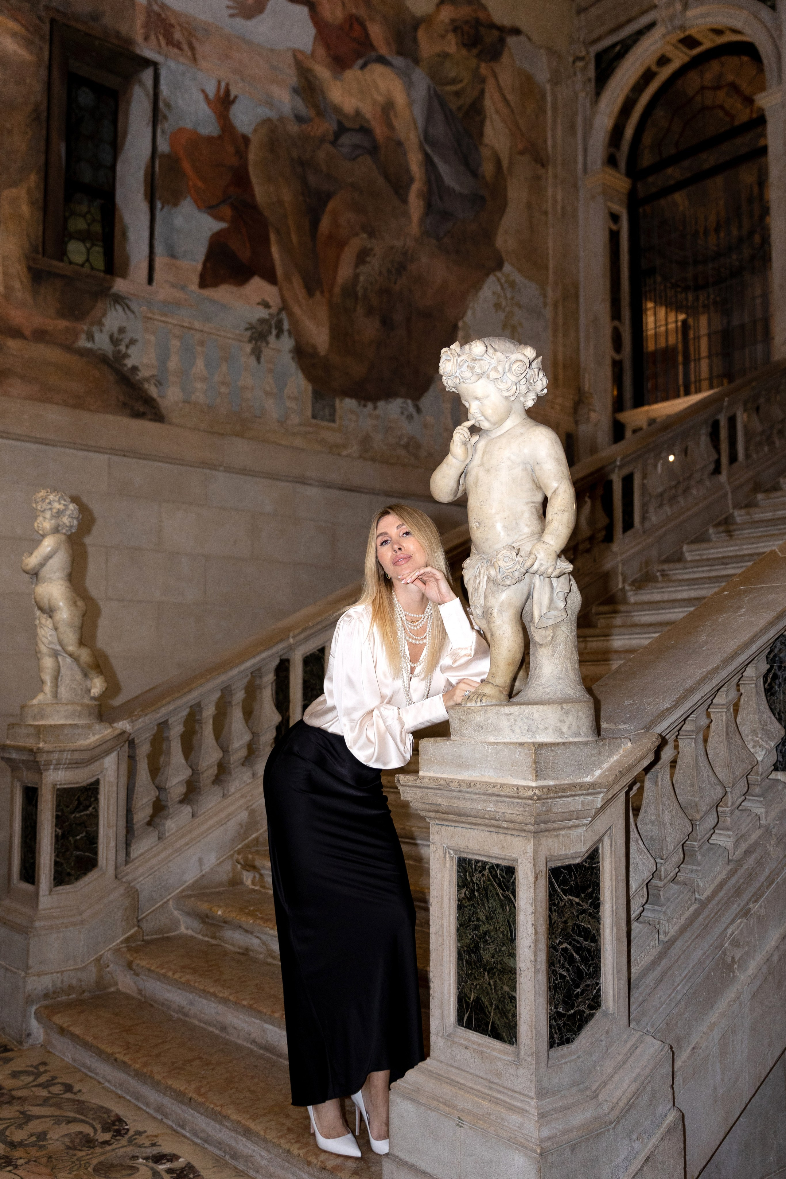 Yana at down in Venice