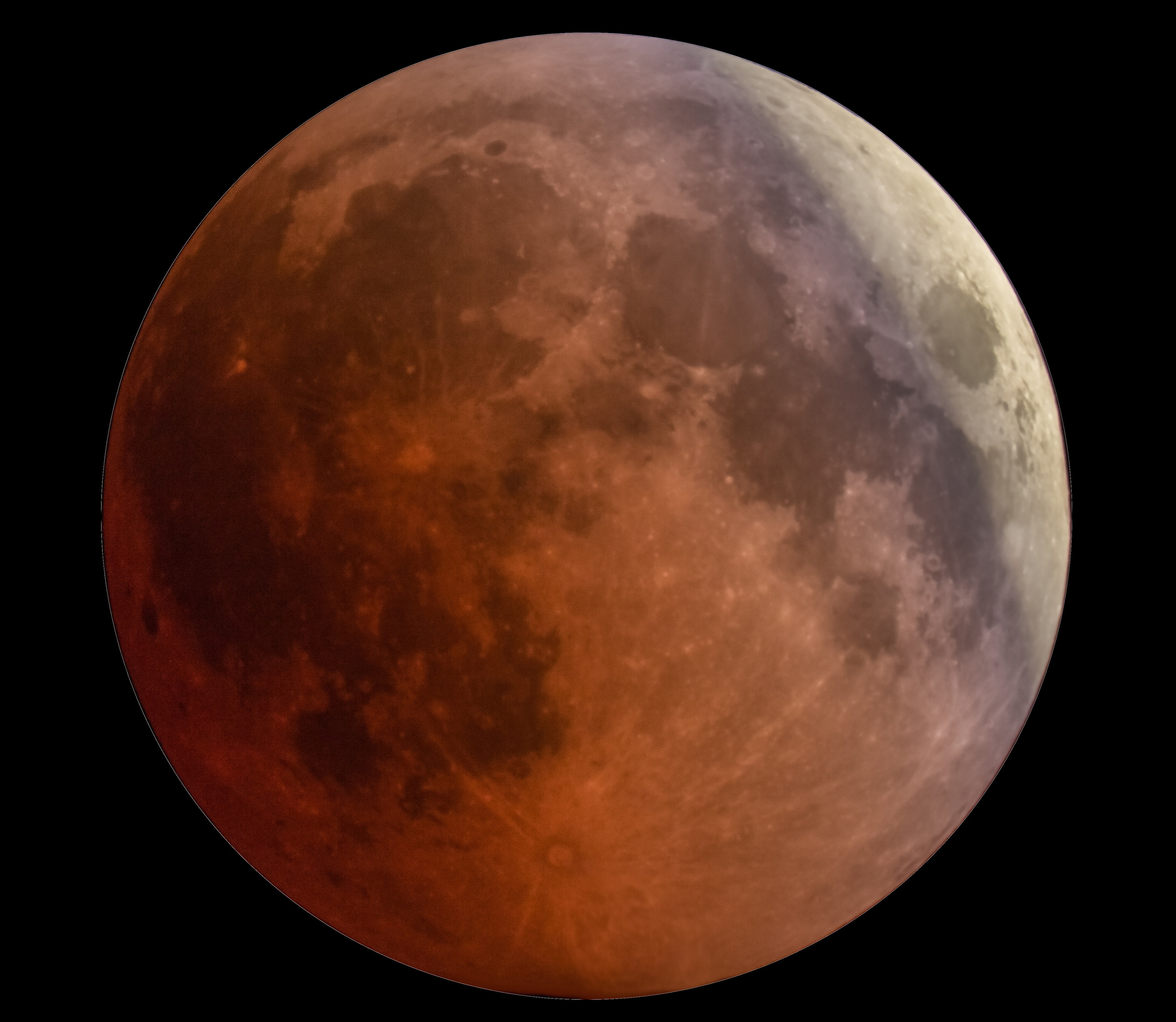 Qanlı Ay — Ay tutulması. Həvəskar Astronomlar Cəmiyyəti — Astronomy.az