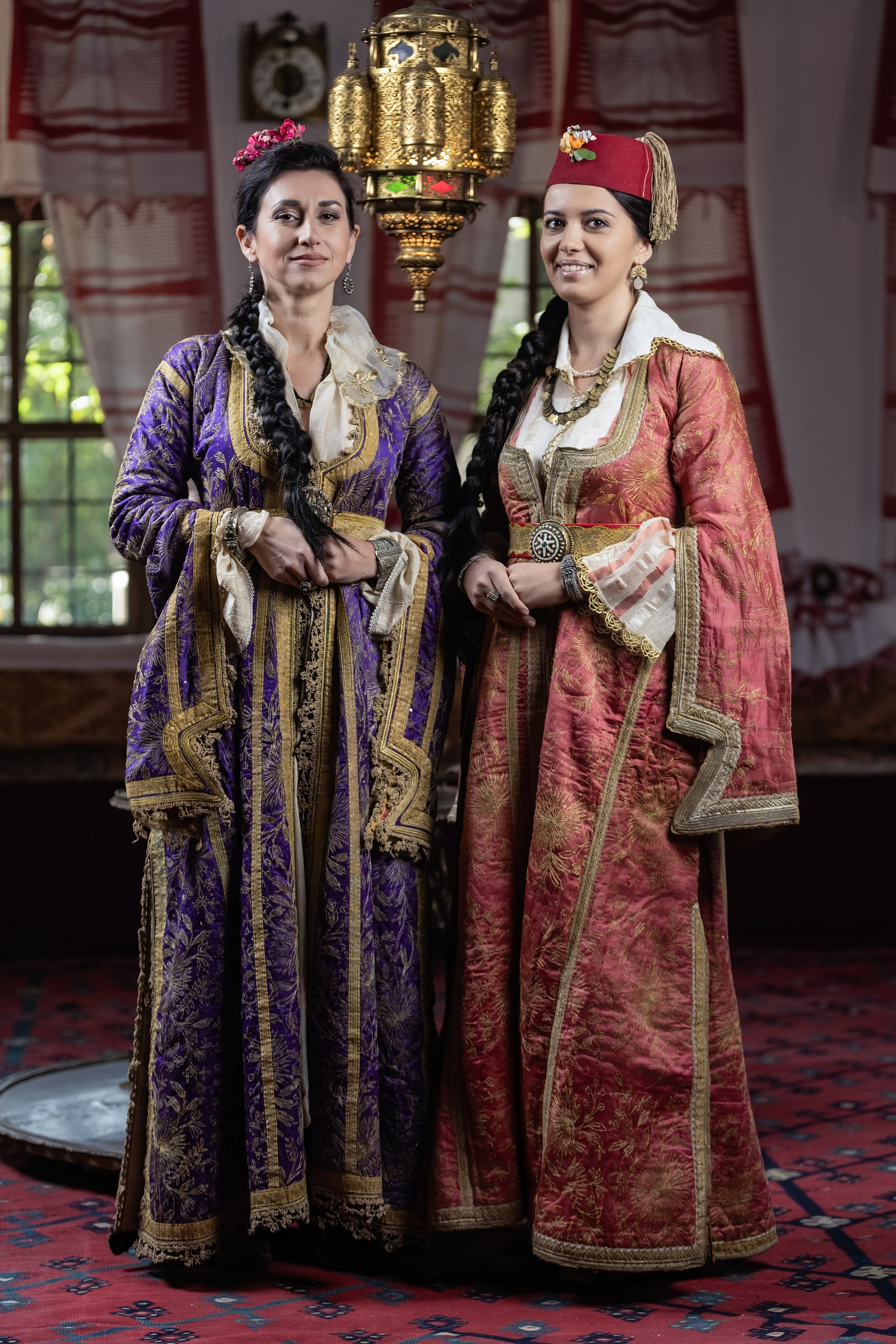 Traditional Bosnian costume portrait photographed inside Svrzo House Sarajevo.