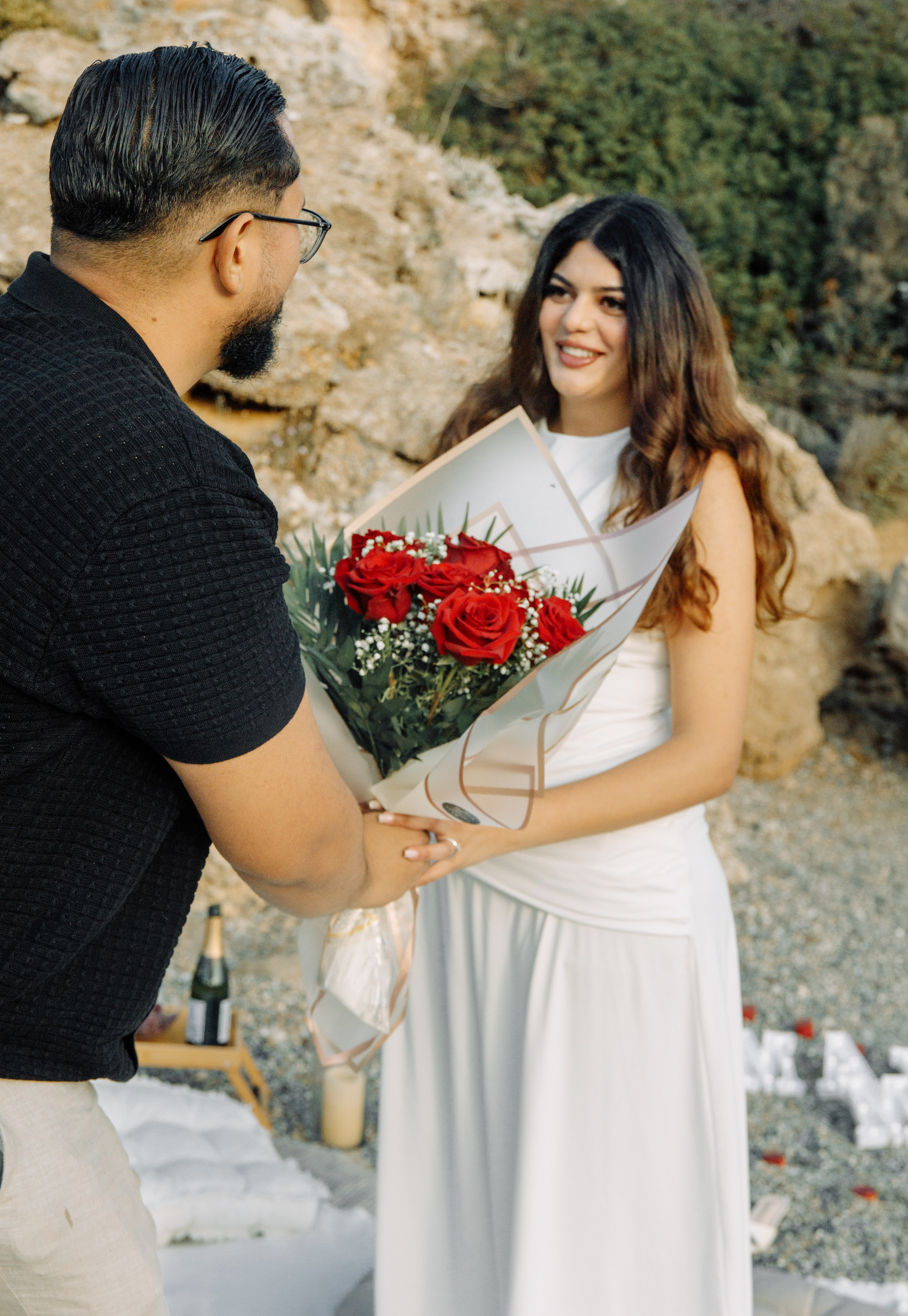 Amelda and Blerton. Renate Woeste | Wedding planner in Rhodes. Creating dream weddings by the sea. Let’s make your special day unforgettable