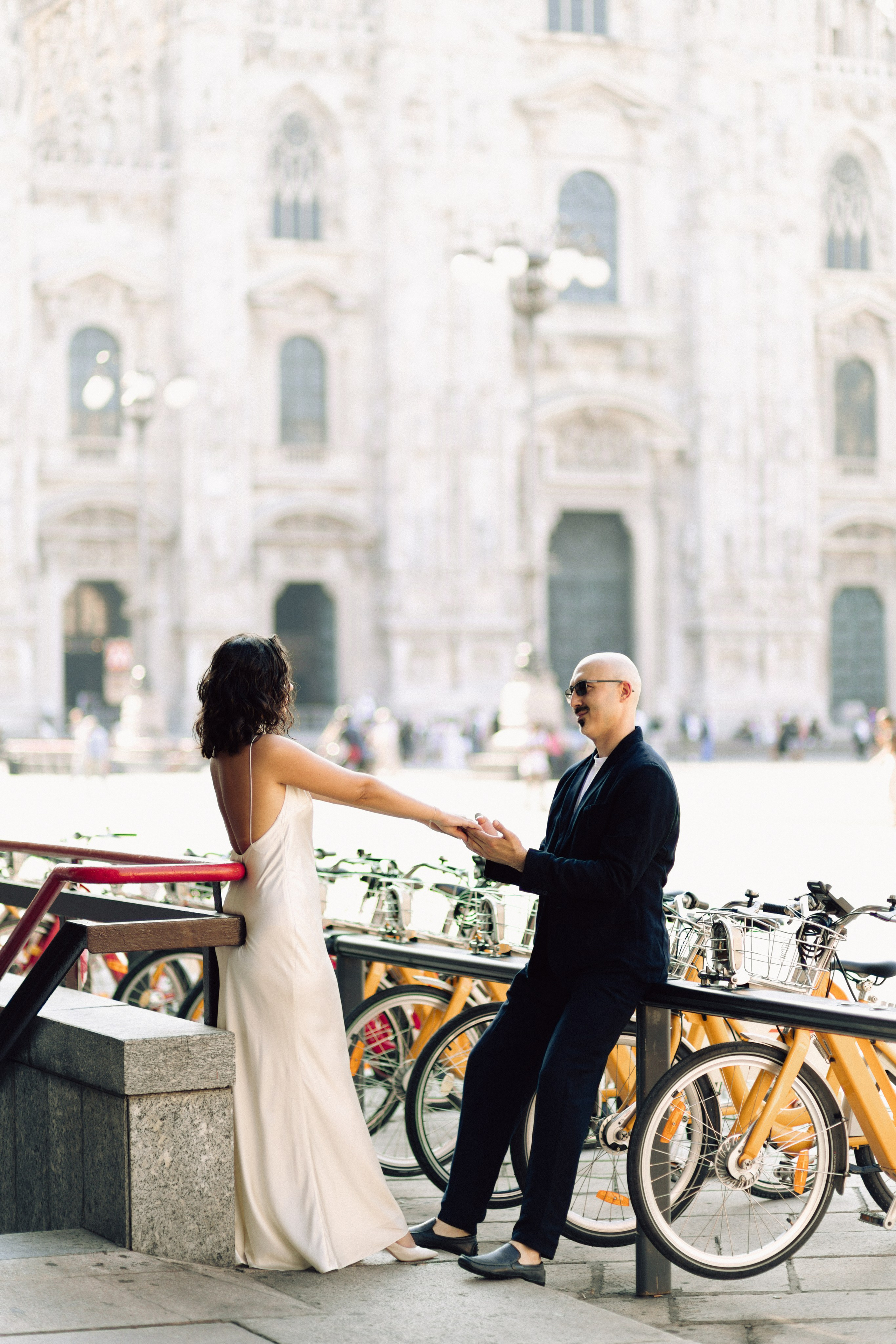 Elopement style love story in Milan
